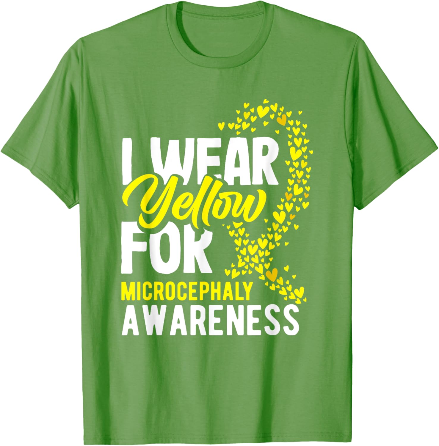 I Wear Yellow For Microcephaly Awareness T-Shirt - Support a Cause - 14