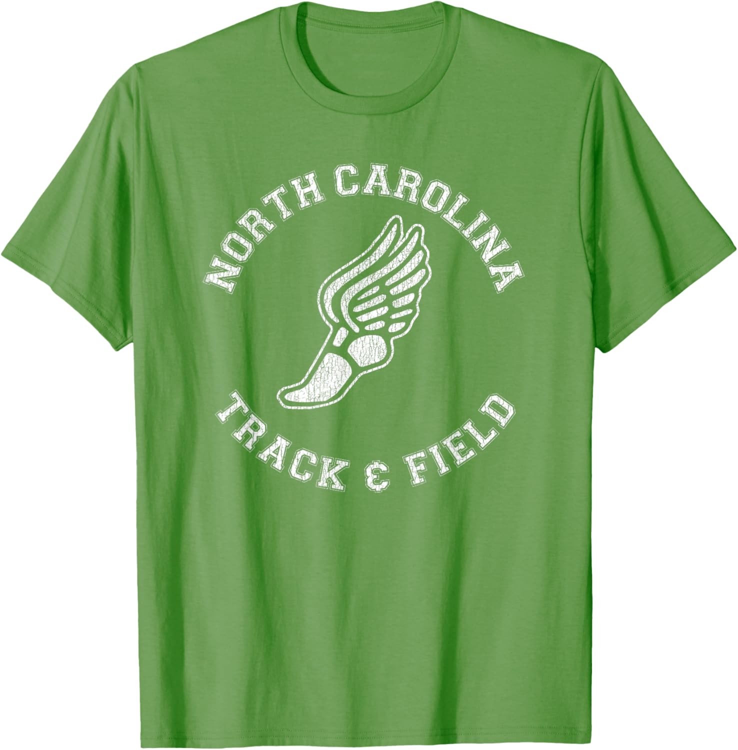 North Carolina Vintage 80s Track & Field Distressed T-Shirt for Fans - 3