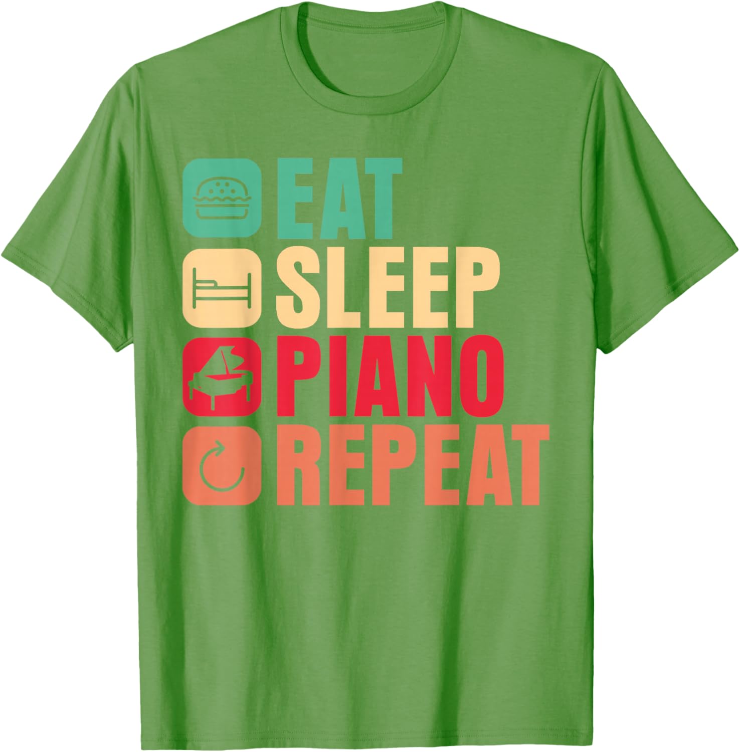 Piano Teacher Eat Sleep Repeat T-Shirt for Music Lovers and Pianists - 19