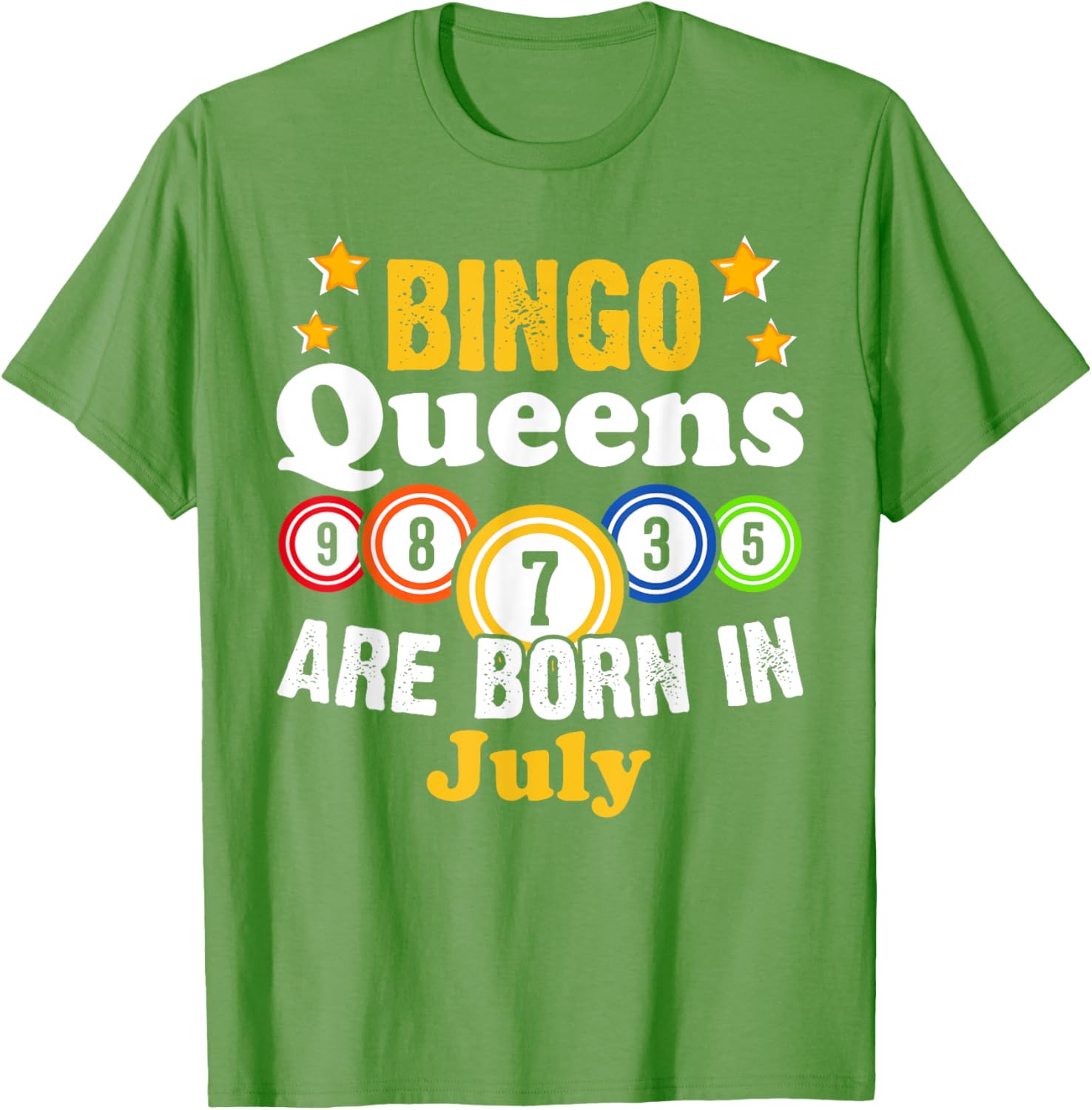 Funny Bingo Birthday T-Shirt for July Queens - Fun Gift for Her - 14