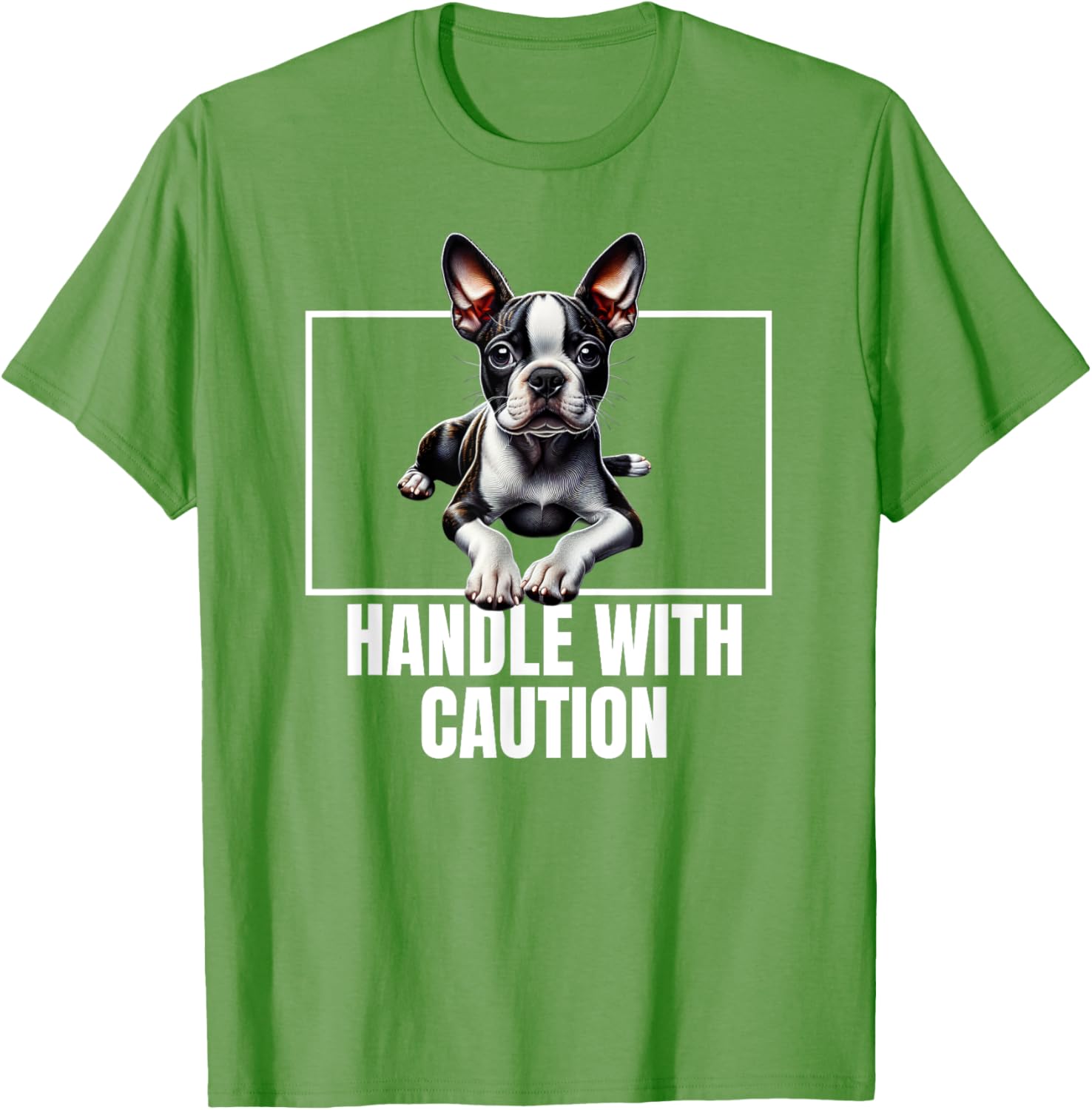 Boston Terrier Handle With Care T-Shirt for Dog Lovers and Owners - 11