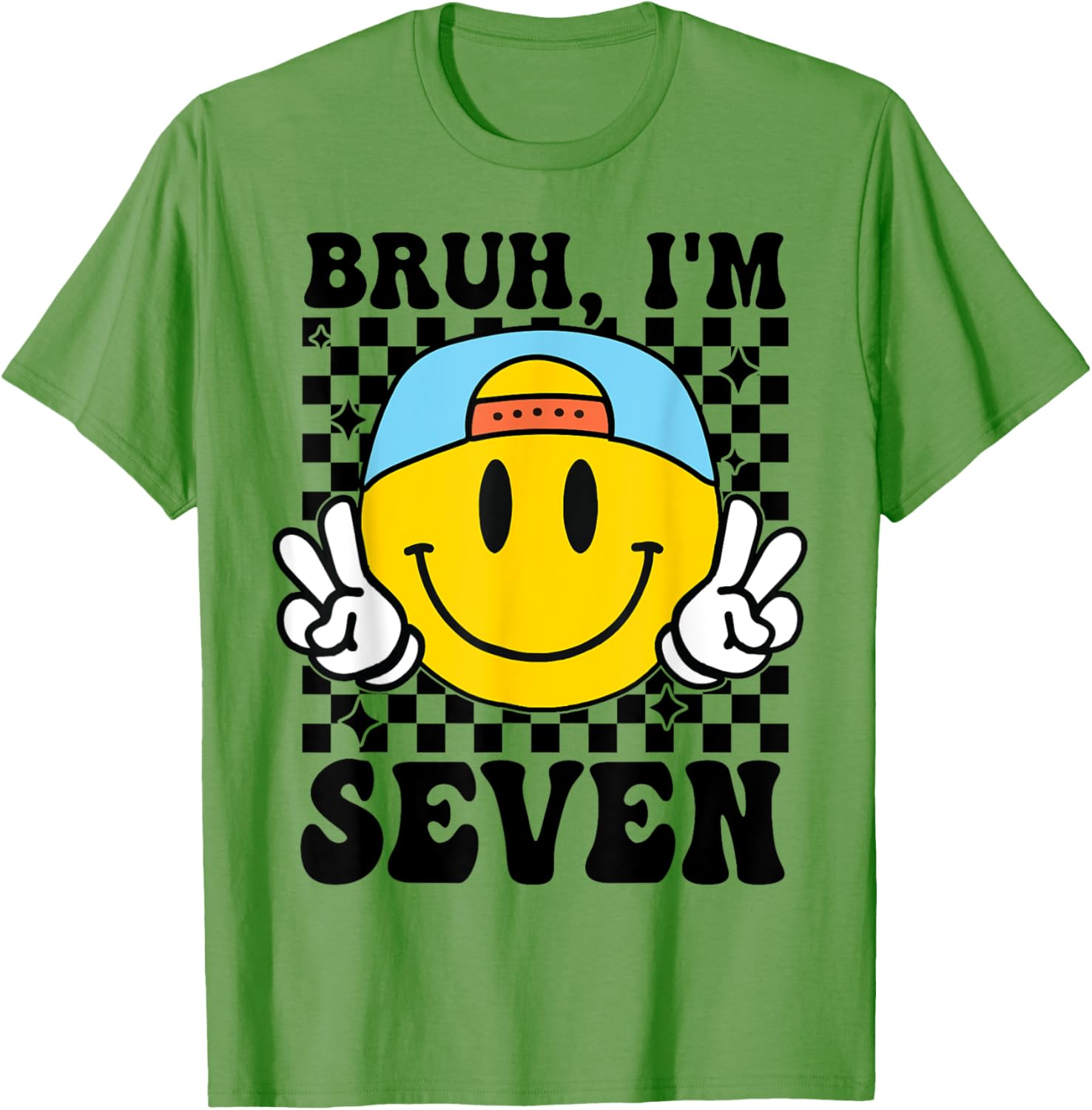 Groovy 7th Birthday T-Shirt for Boys and Girls - Fun Party Gift - 17