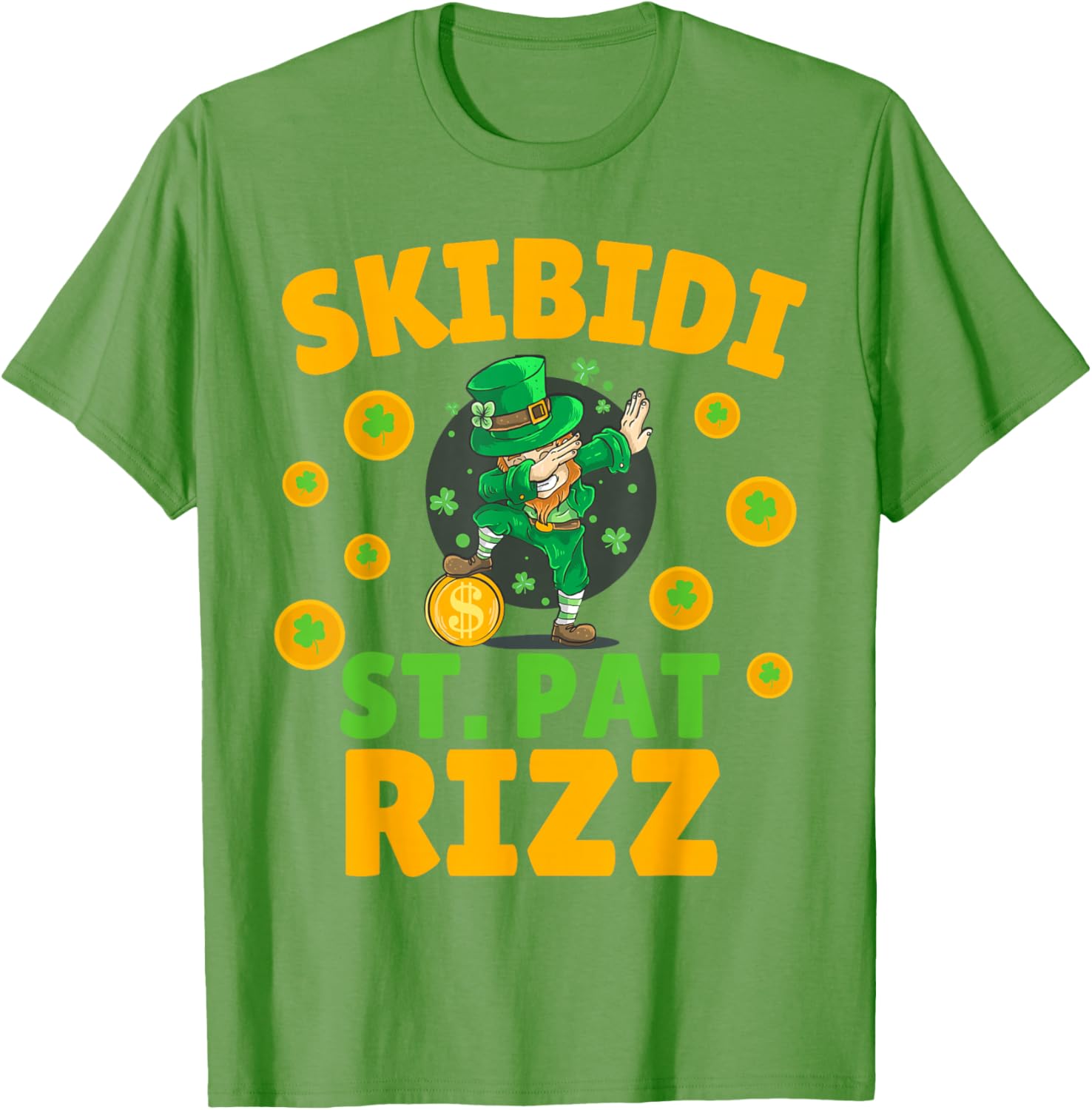 Funny St Patrick's Day Irish Skibidi Rizz T-Shirt for Festive Style - 12