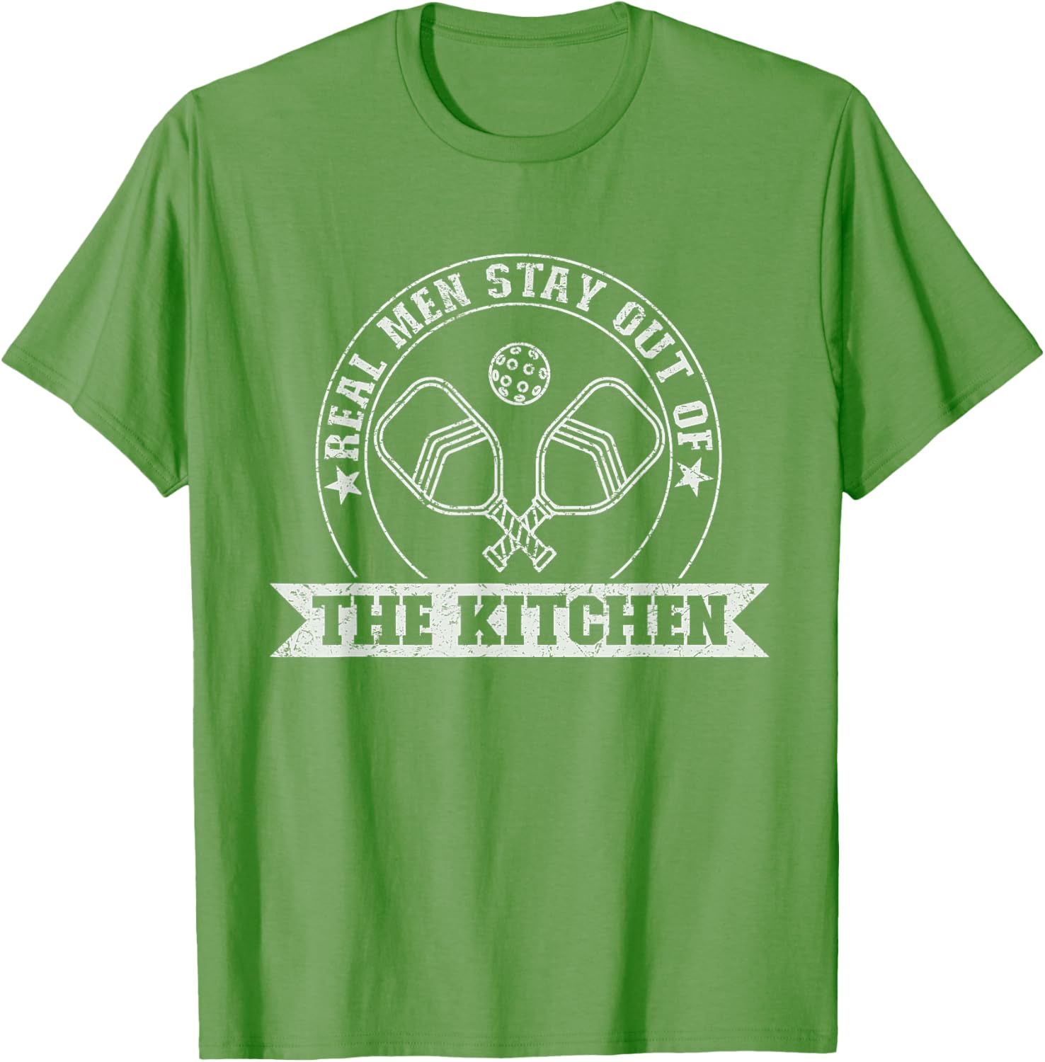 Funny Pickleball T-Shirt for Men - Real Men Stay Out of the Kitchen - 18