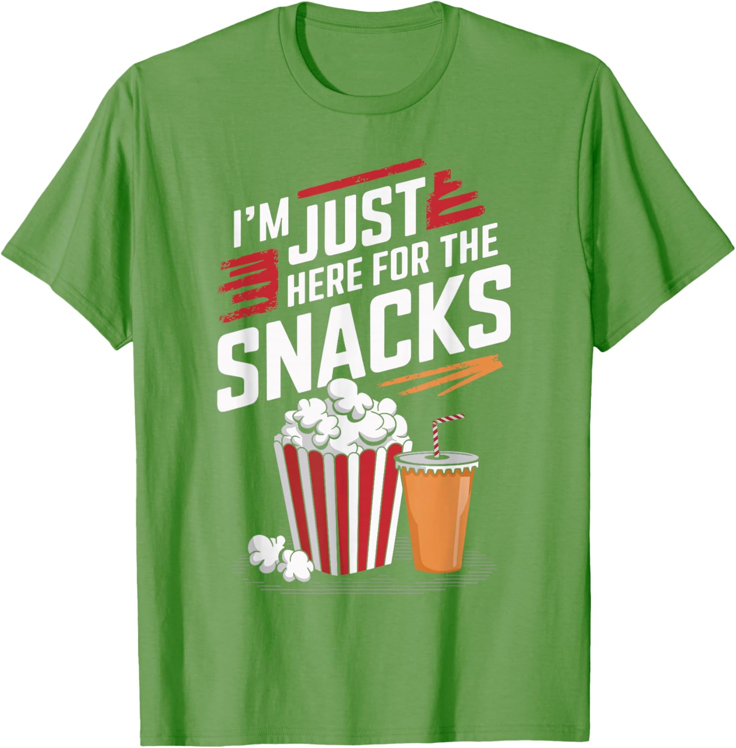 Funny Food Lover T-Shirt I'm Just Here For The Snacks Gift for Foodies - 24
