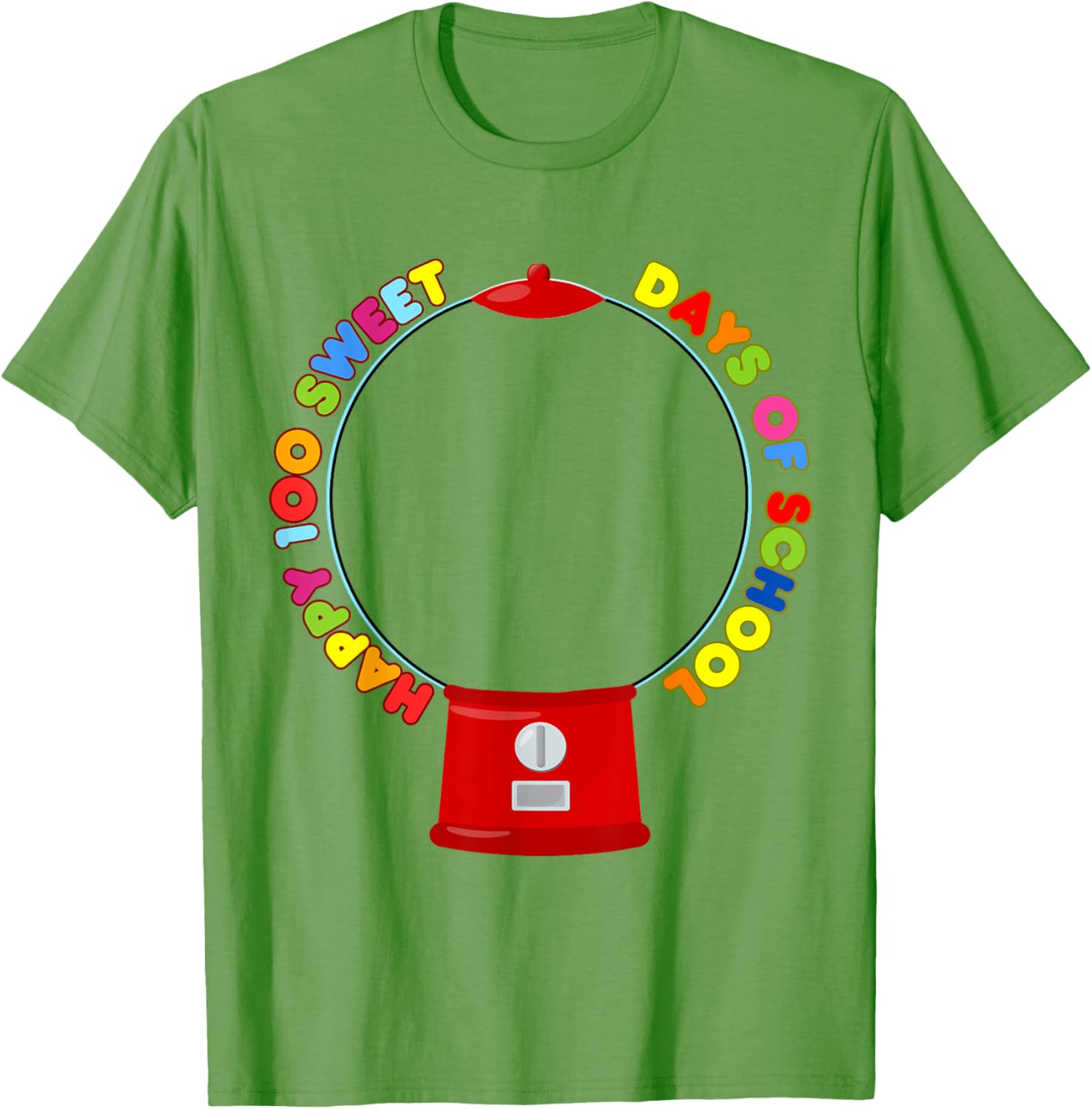100 Days of School Gumball Machine DIY Blank T-Shirt for Kids - 9