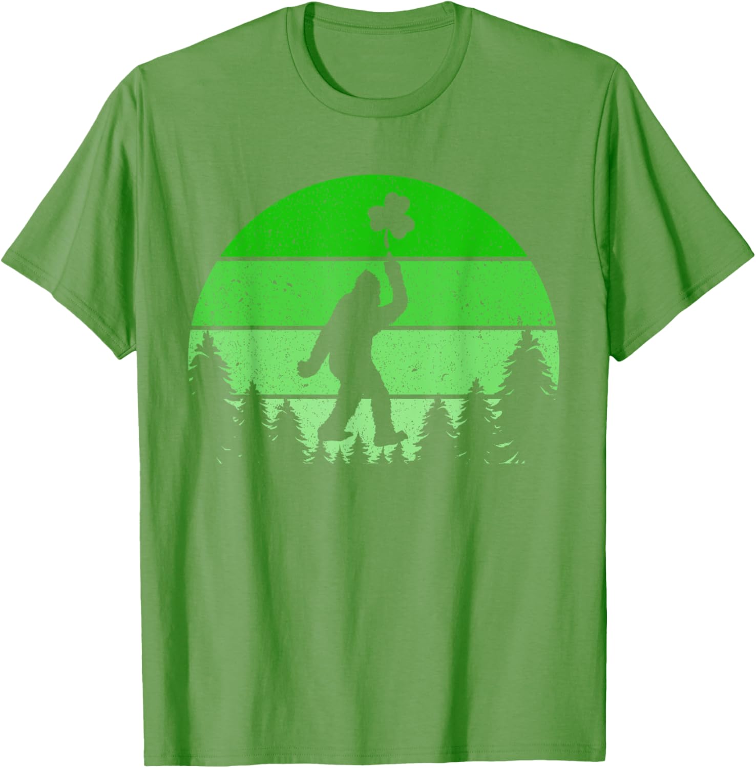 Bigfoot Sasquatch Shamrock T-Shirt for St Patricks Day Fun for All Ages - 7