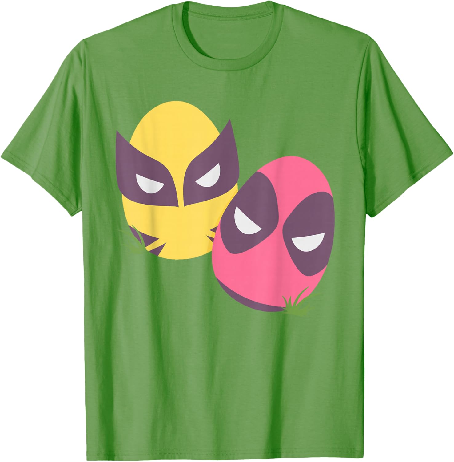 Marvel Deadpool and Wolverine Pastel Easter Eggs T-Shirt for Spring Fun - 19