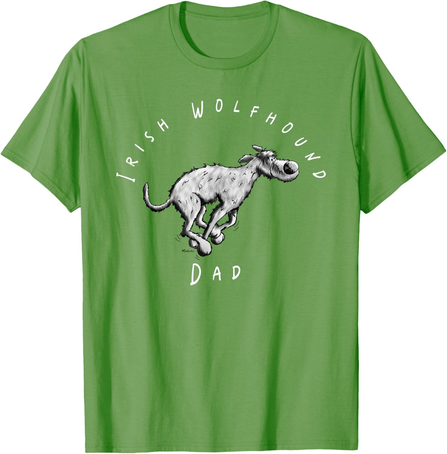 Irish Wolfhound Dad Fun Cartoon T-Shirt for Dog Lovers - Great Gift! - 27