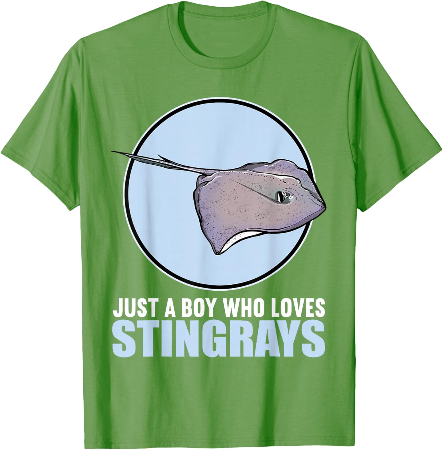 Just a Boy Who Loves Stingrays Cute Stingray T-Shirt for Kids - 1
