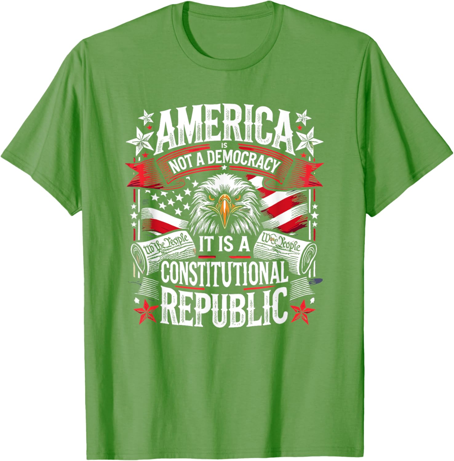 America Is Not A Democracy Constitutional Republic T-Shirt for Freedom Lovers - 23