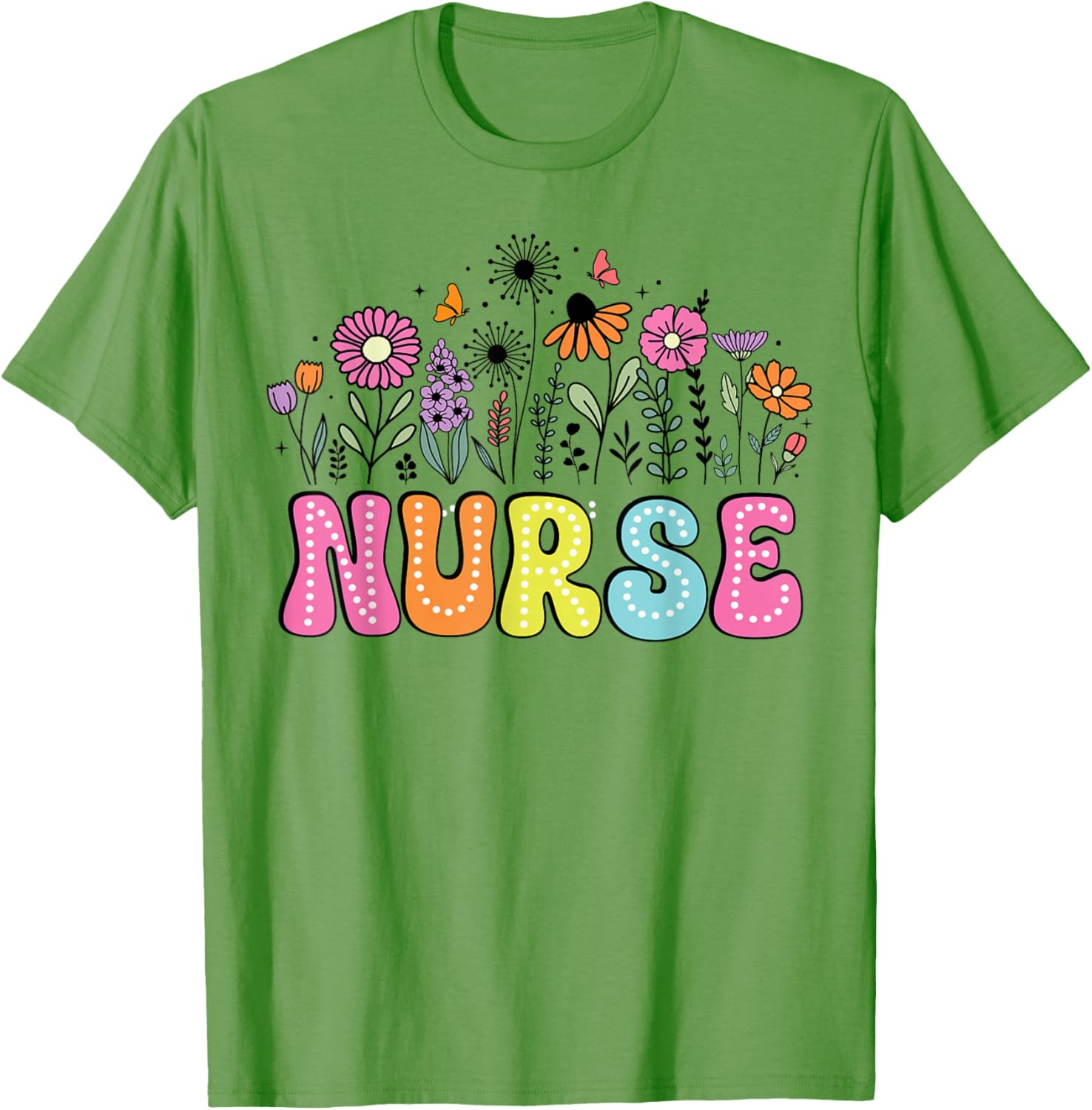 Groovy Nurse Wildflower Floral T-Shirt for Happy Nurse Week 2026 - 13