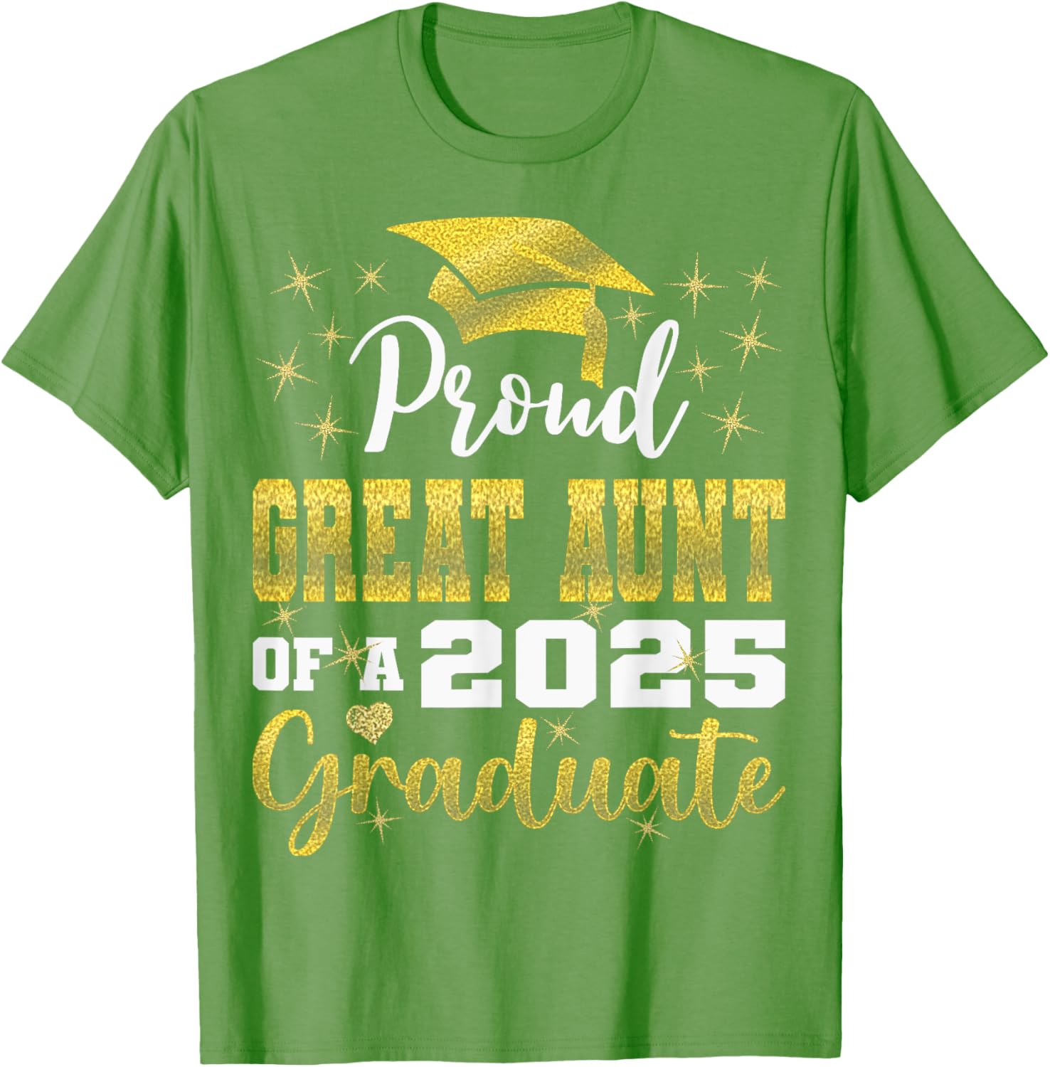 Super Proud Great Aunt 2025 Graduate Family T-Shirt for Celebrations - 12