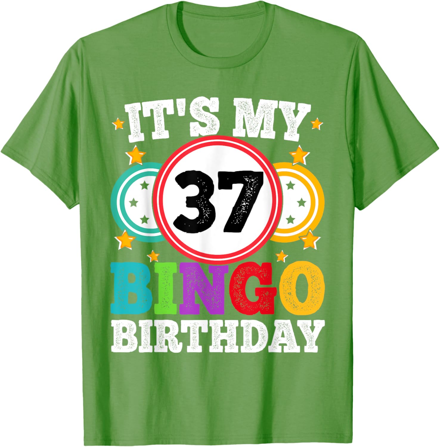 Funny Bingo 37th Birthday T-Shirt for Men and Women - Celebrate in Style - 8