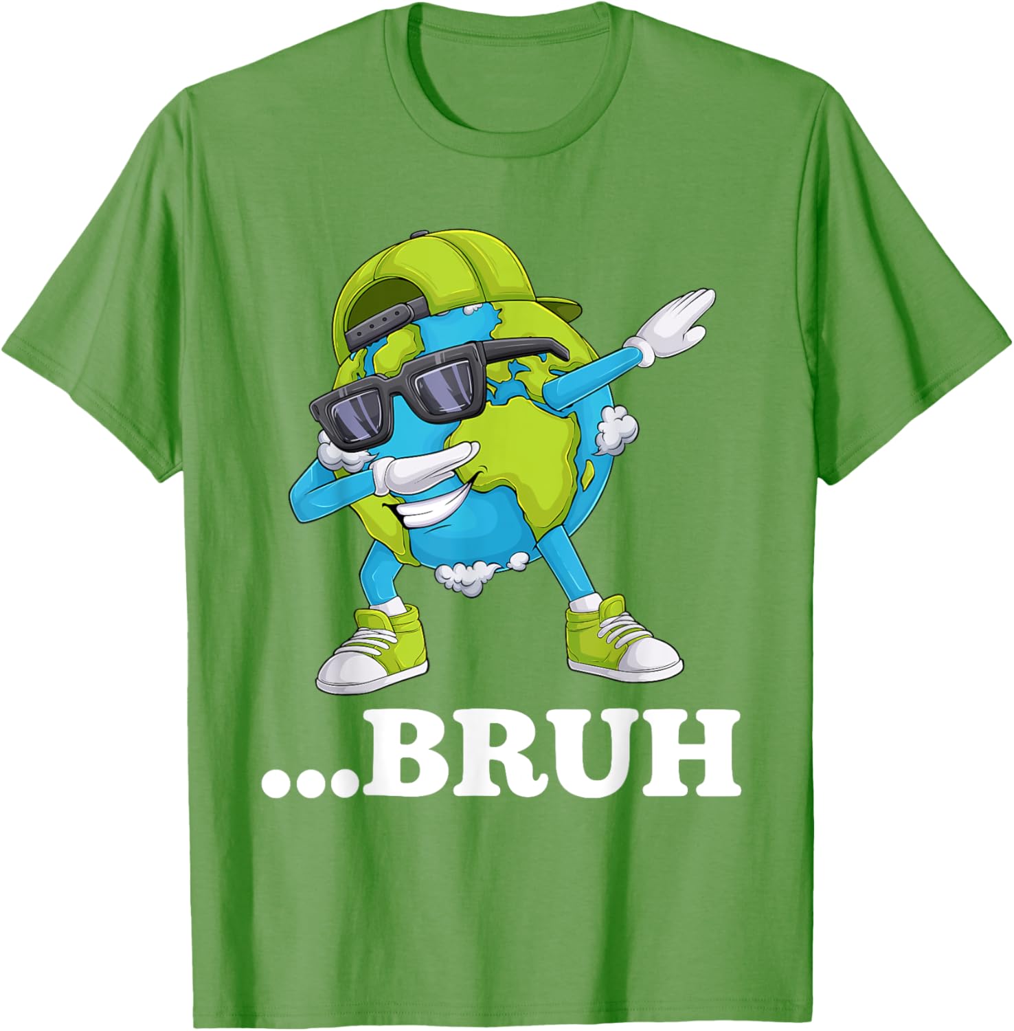 Funny Bruh Dabbing Earth Day T-Shirt for Kids and Men - Cool Gift Idea - 11