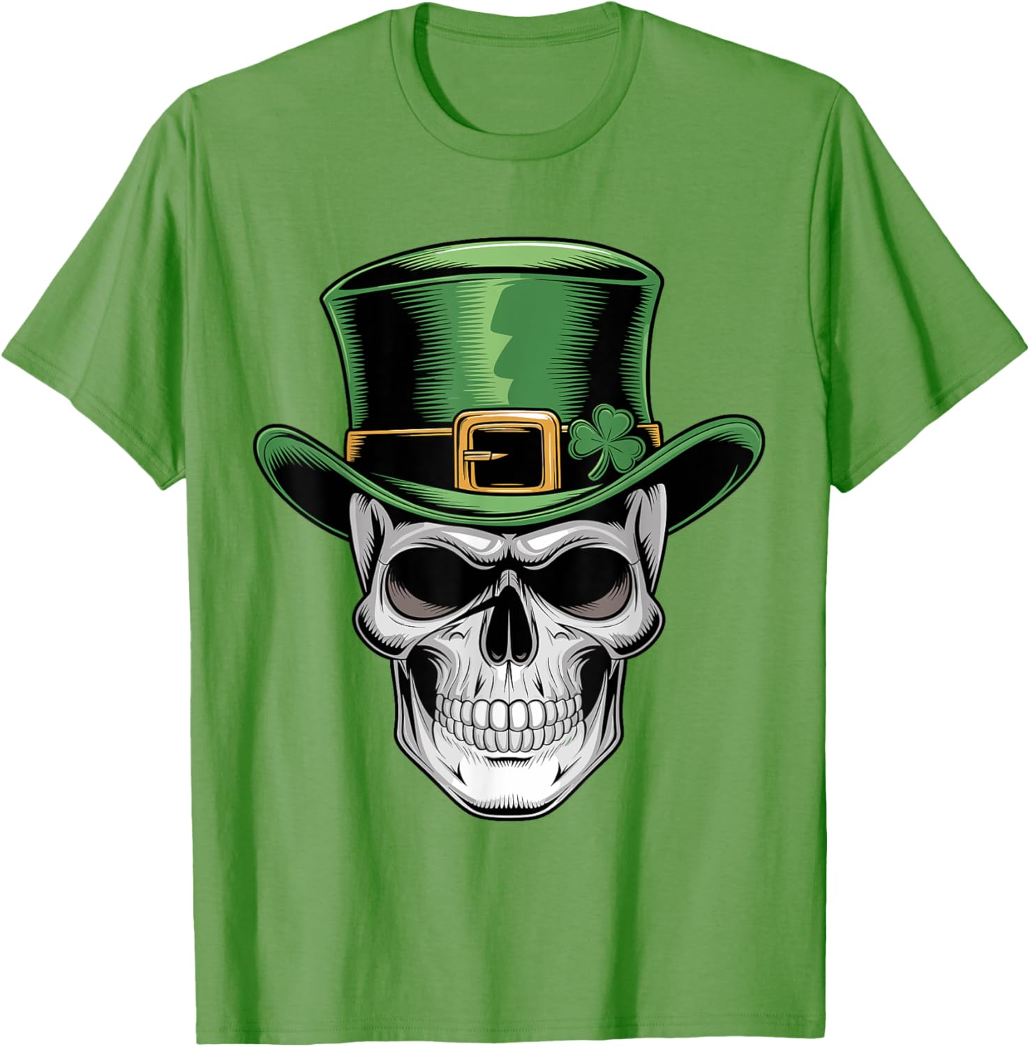 Skull St. Patrick's Day Irish Shamrock T-Shirt for Lucky Celebrations - 5