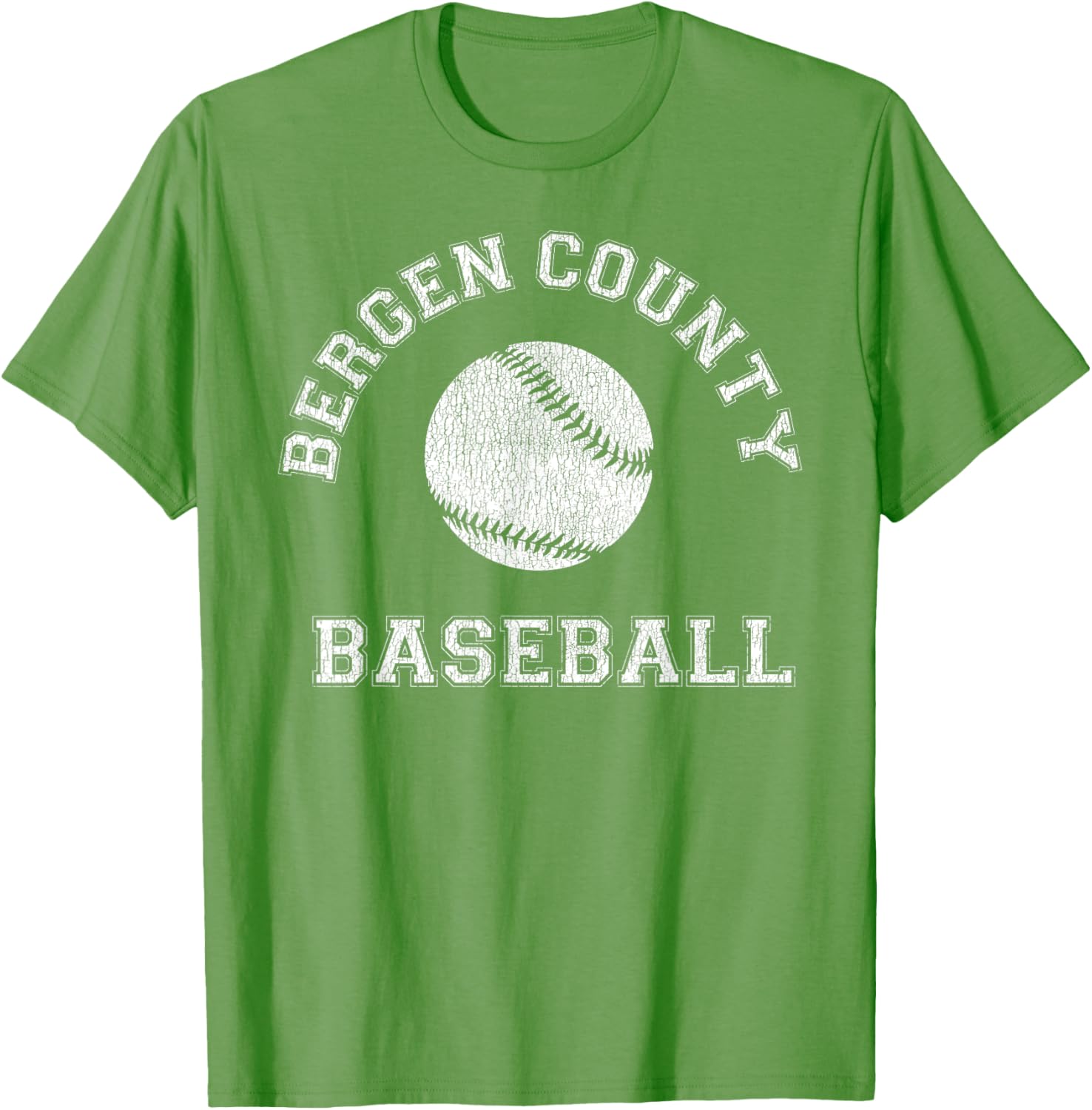 Bergen County Baseball Distressed Retro Classic T-Shirt for Fans - 27