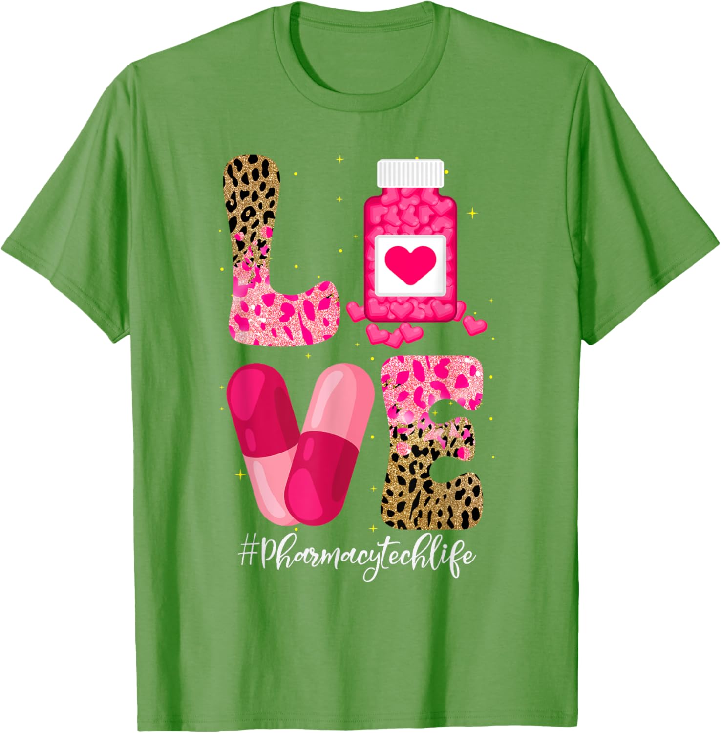 Love Pharmacy Tech Life T-Shirt for Pharmacy Technicians and Medicine Lovers - 25