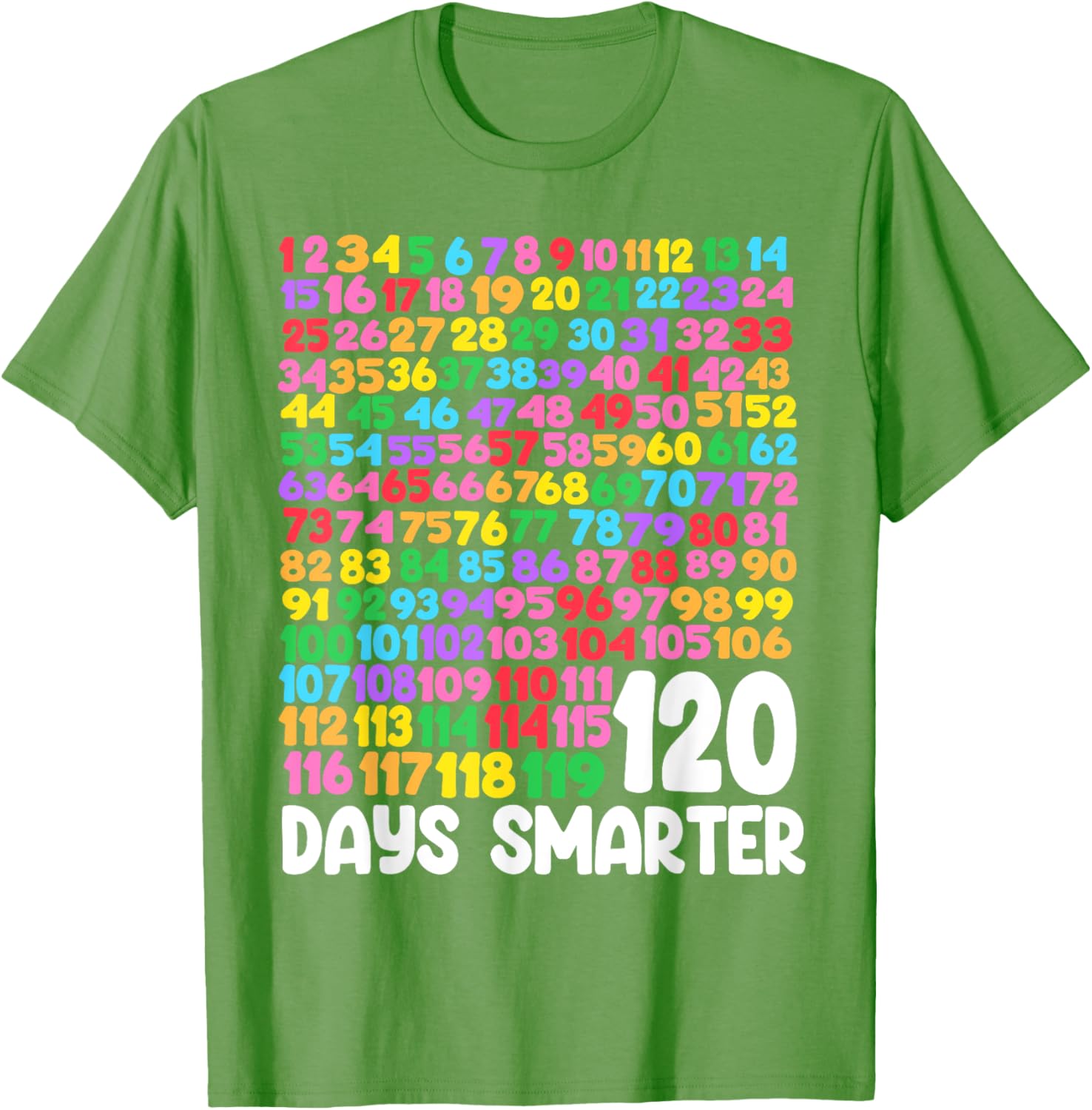 120 Days Smarter School Math T-Shirt Perfect for Students and Teachers - 10