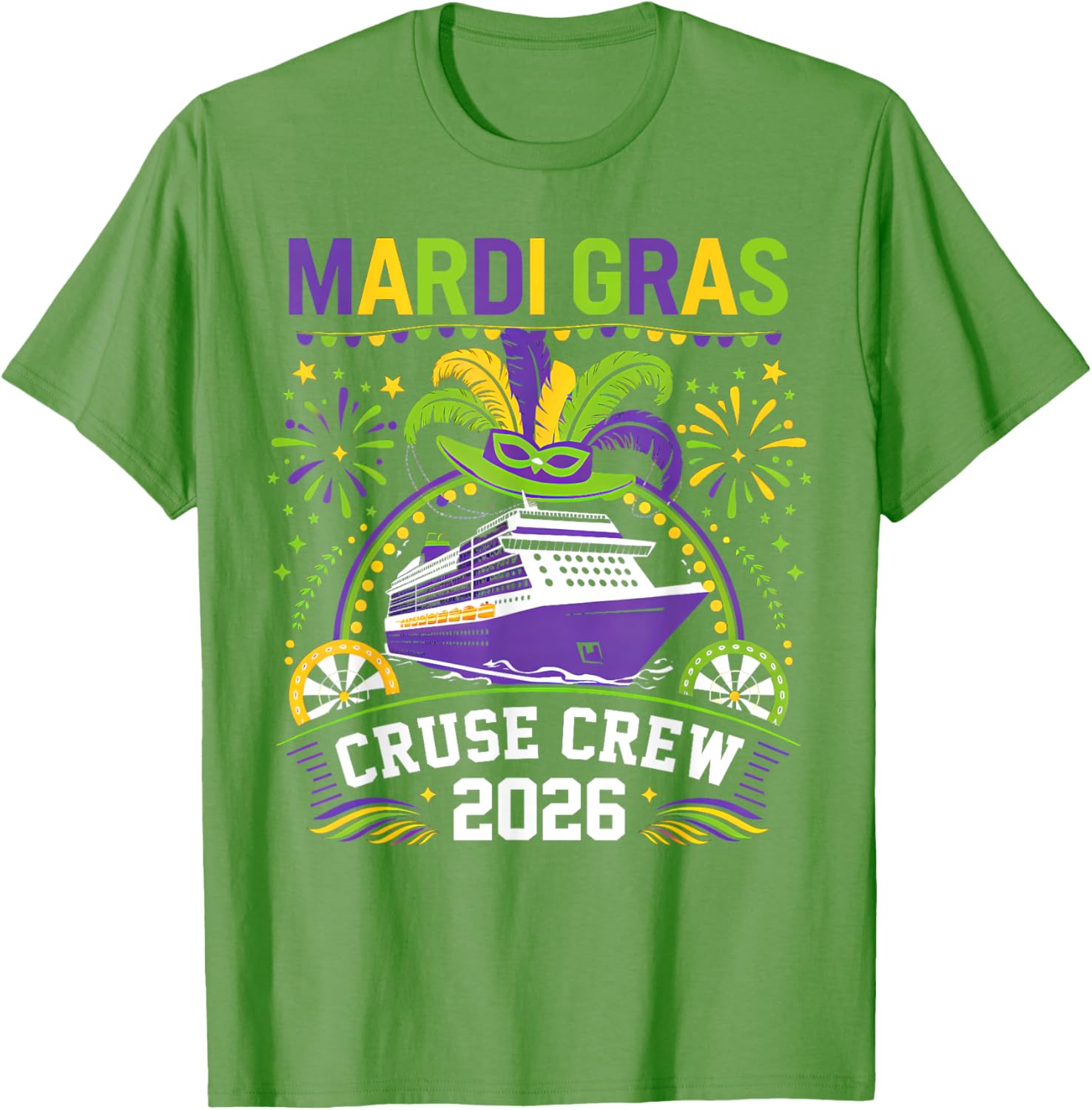 Funny Mardi Gras Cruise Family Matching T-Shirt for 2026 Trip - 18