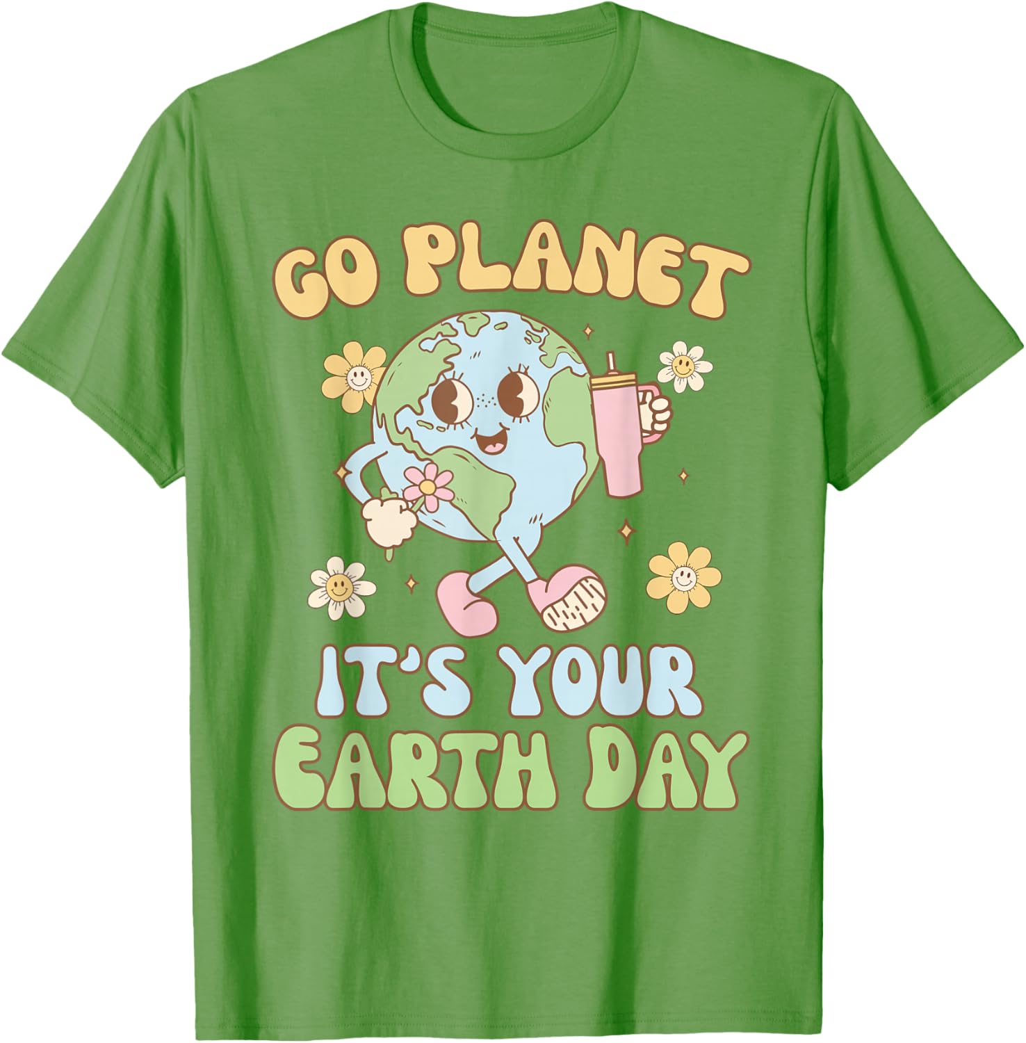 Earth Day 2025 Go Planet T-Shirt for Men, Women, and Kids - 4