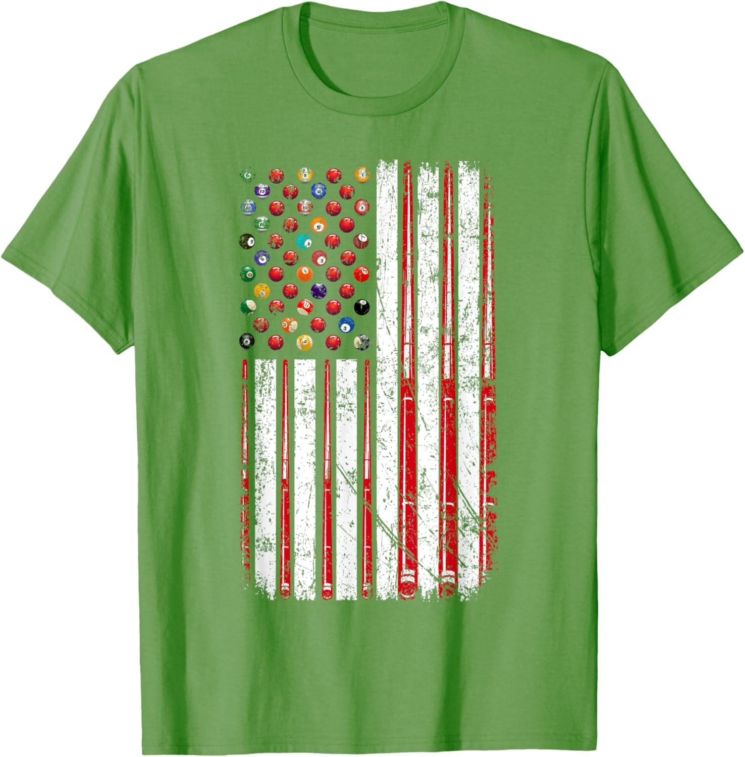 American Flag Pool Player T-Shirt for Billiard Lovers, USA Pride Apparel - 11