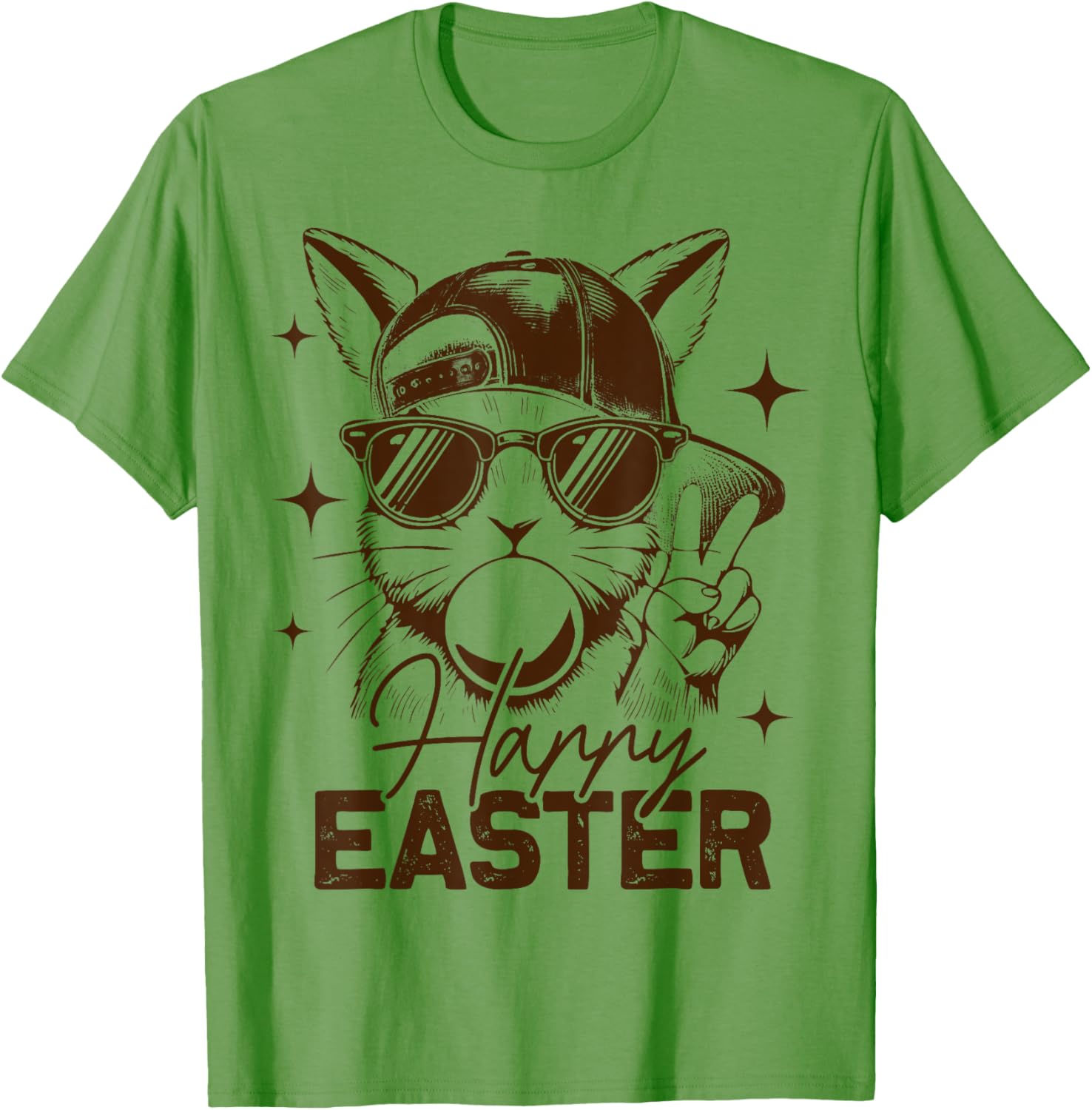 Funny Easter Bunny Rabbit Face T-Shirt for Men and Boys - Happy Easter! - 4