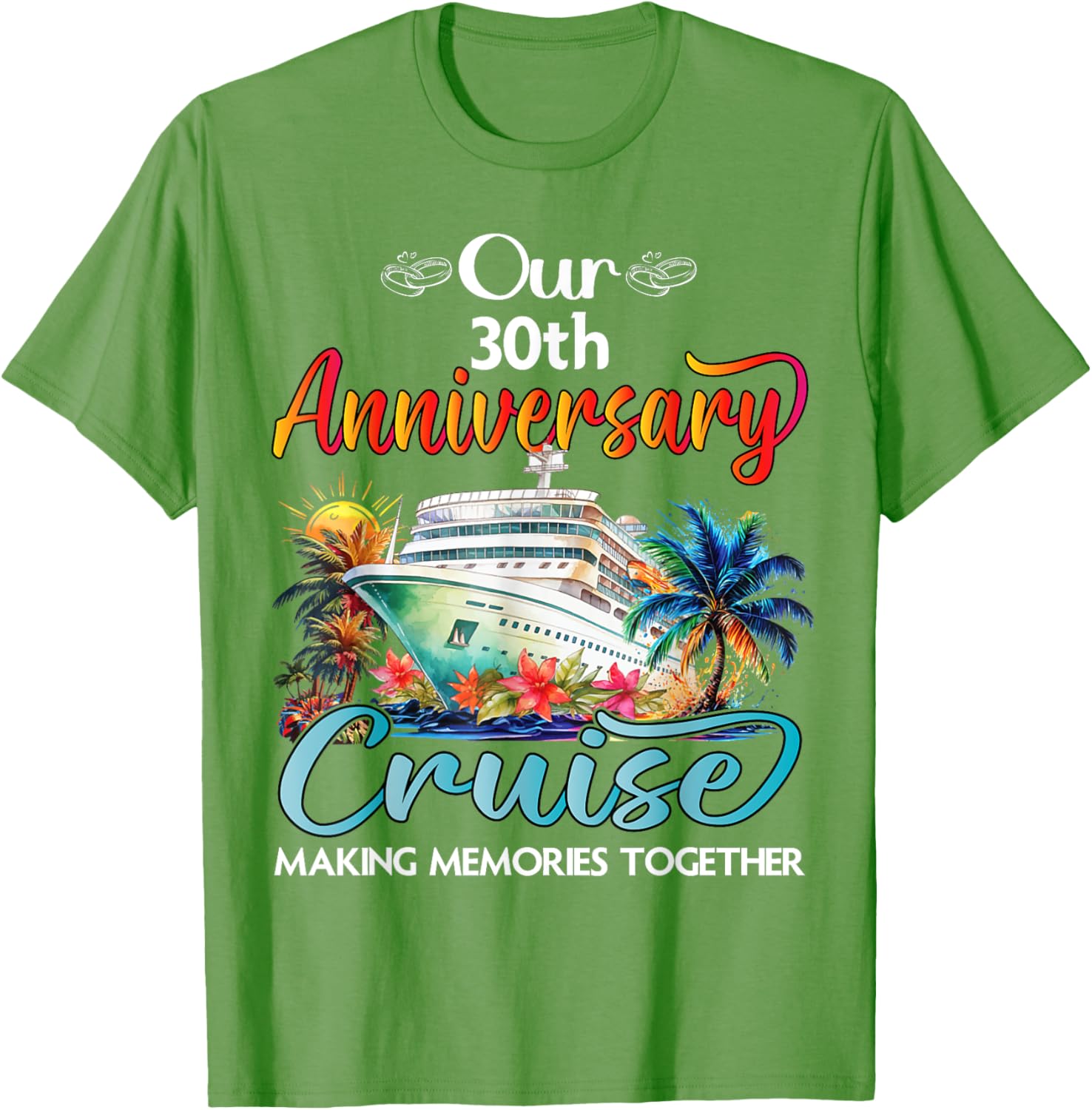 30th Anniversary Cruise T-Shirt for Couples - Perfect Gift for Him & Her - 25