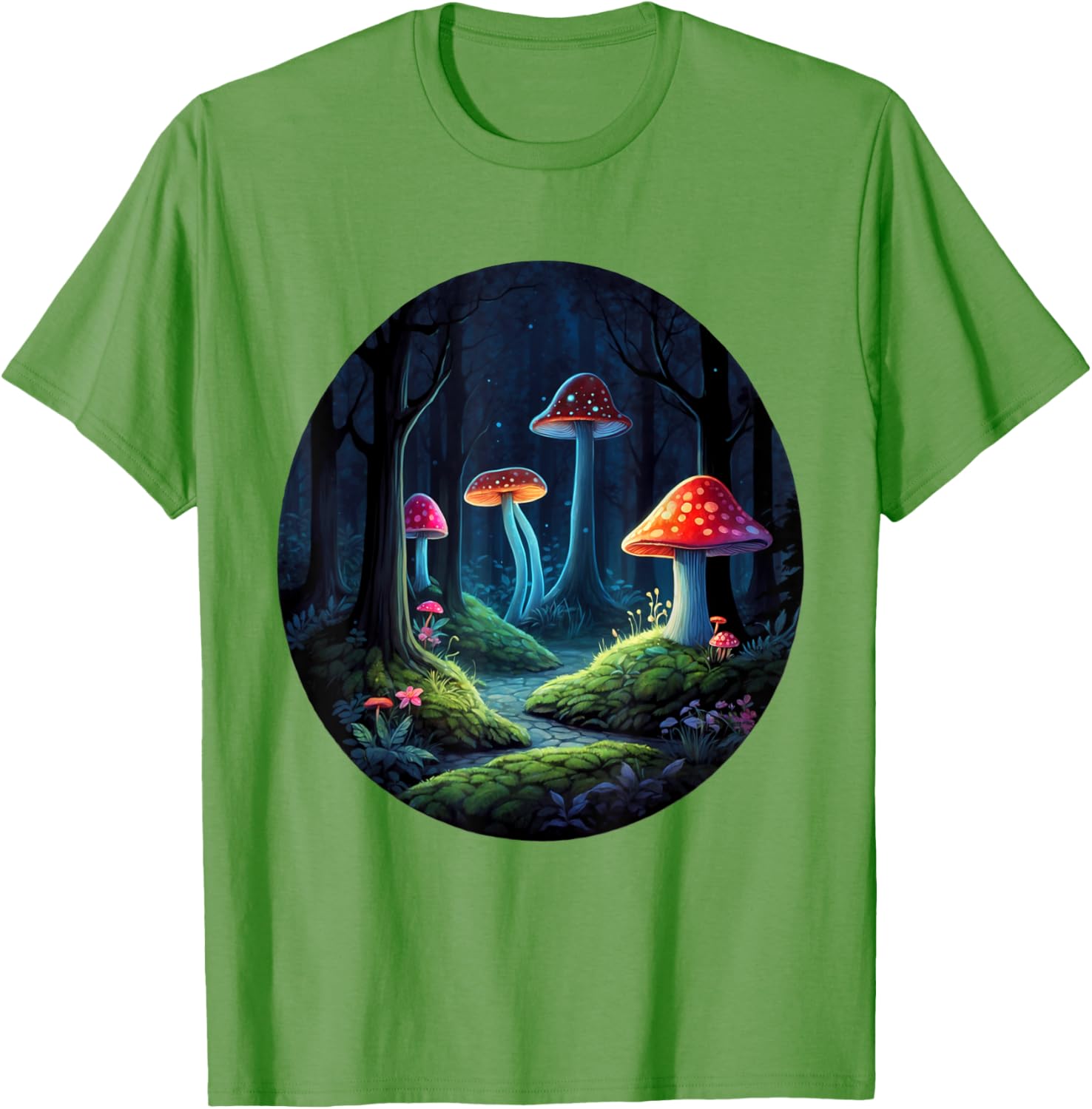 Magical Forest Mushrooms Kids T-Shirt | Whimsical Enchanting Design - 13