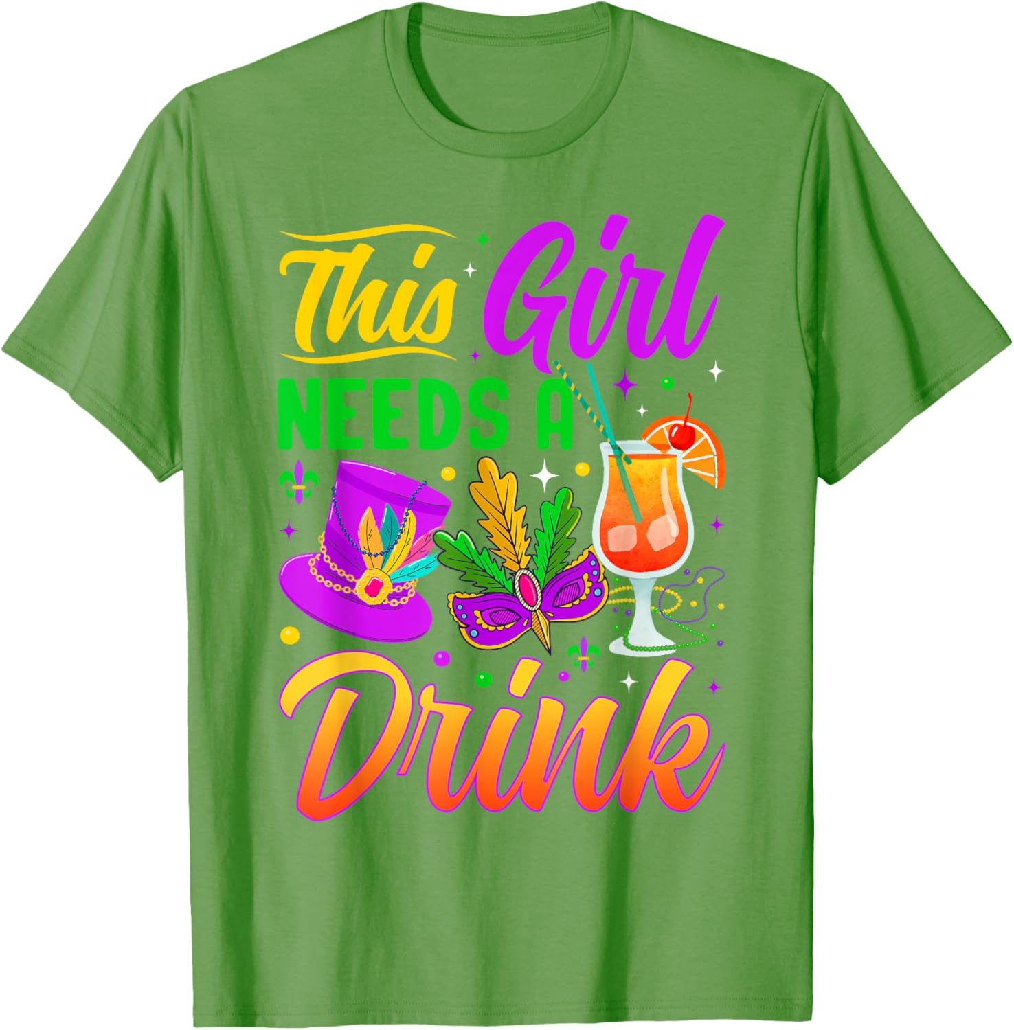 This Girl Needs A Drink Funny T-Shirt for Women - Casual Wear - 19
