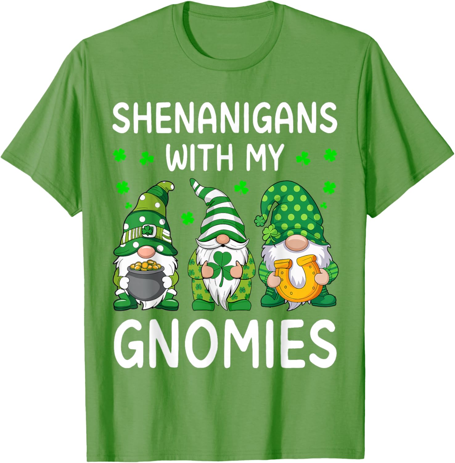 Shenanigans With My Gnomies St Patricks Day Gnome T-Shirt for Fun Celebrations - 11