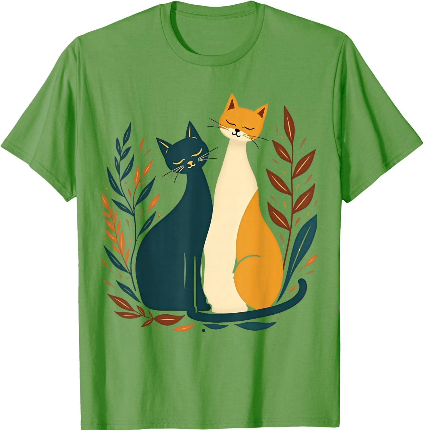 Vintage Mid-Century Modern Cat T-Shirt 50s 60s Retro Style Apparel - 25