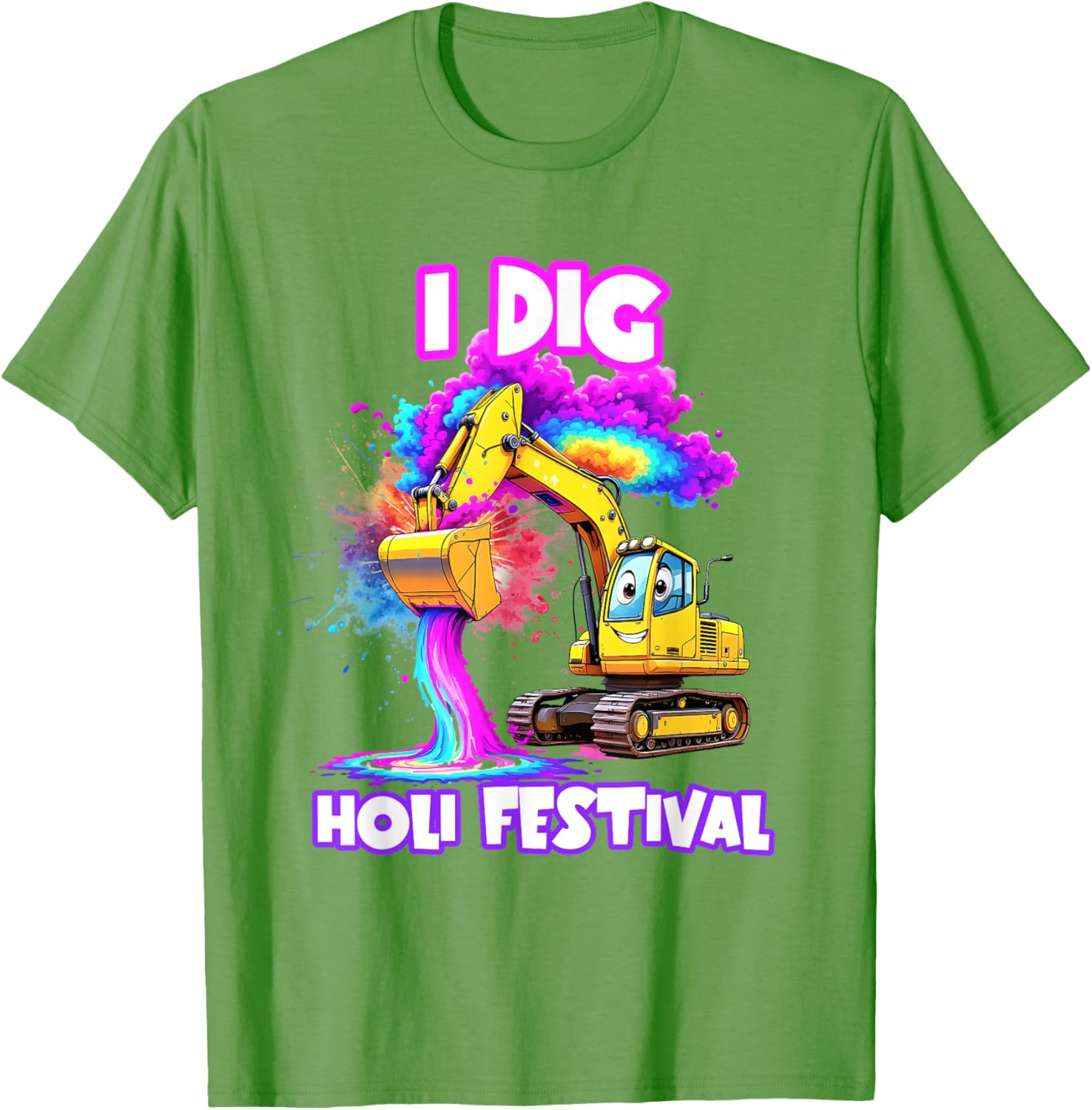 I Dig Holi Festival T-Shirt for Kids Boys Toddlers Celebrating India - 18