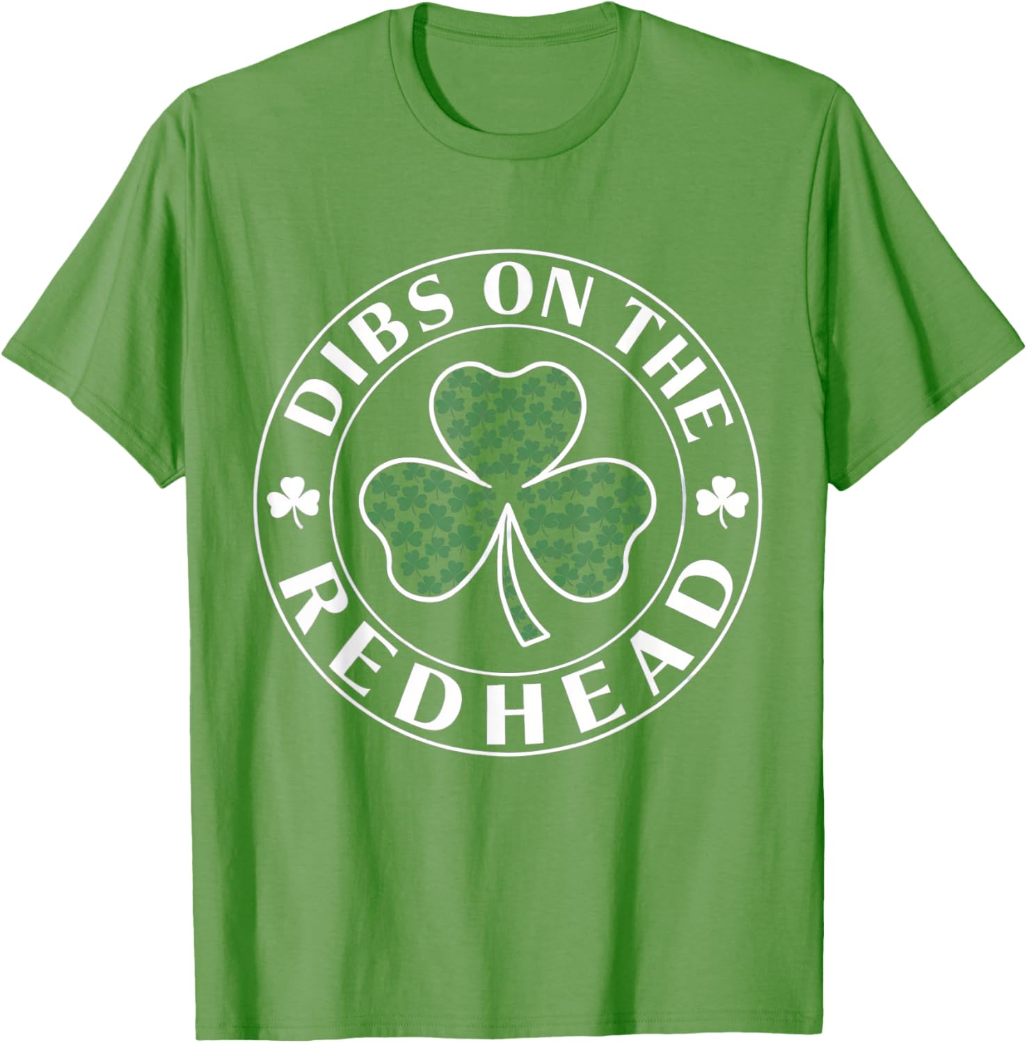 Funny Irish St Patricks Day Shamrock Dibs on the Redhead T-Shirt - 11