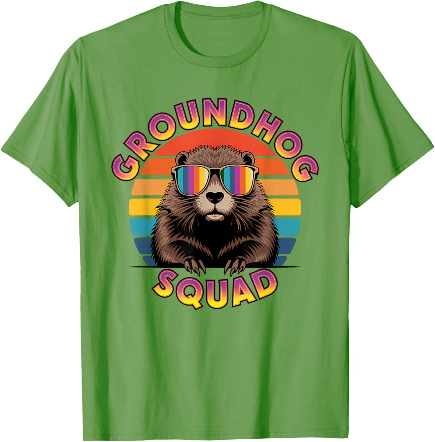 Funny Groundhog Squad Happy Groundhog Day 2025 T-Shirt for All Ages - 6