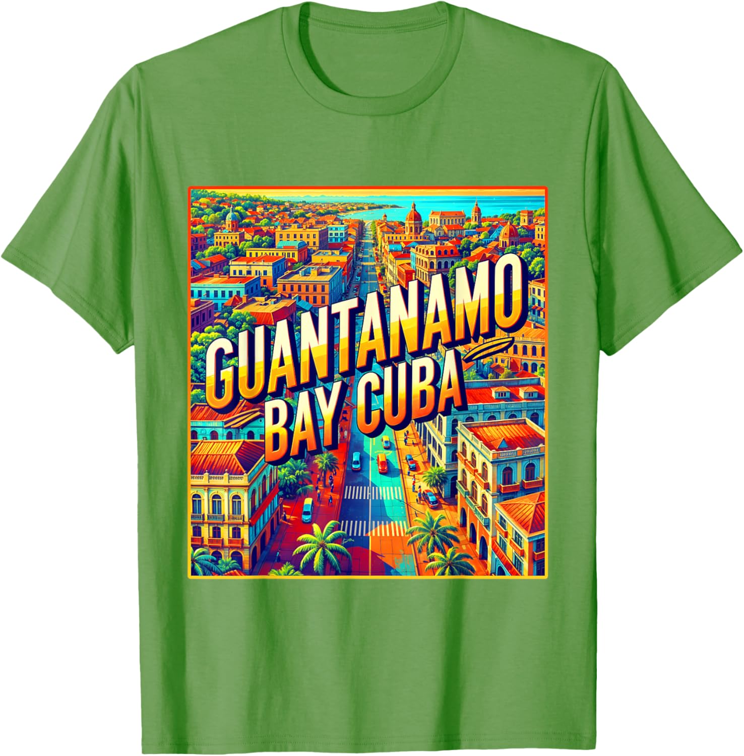Vintage Retro Guantanamo Bay Cuba T-Shirt for Family Trips - 21