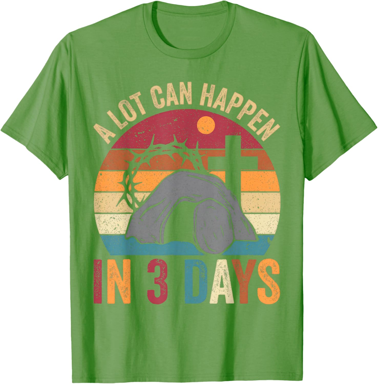 Retro Easter Christian T-Shirt Perfect for Celebrating Faith in Style - 8