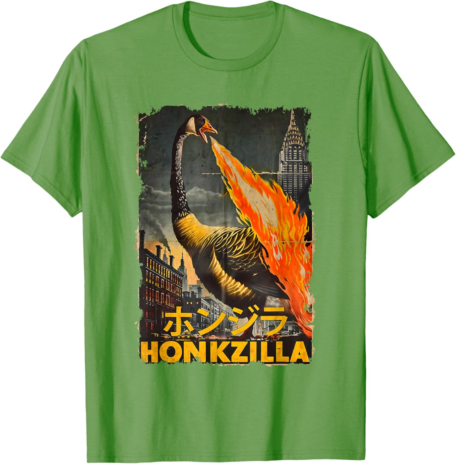 Vintage Honkzilla Silly Goose Catzilla T-Shirt for Fun, Quirky Style - 15
