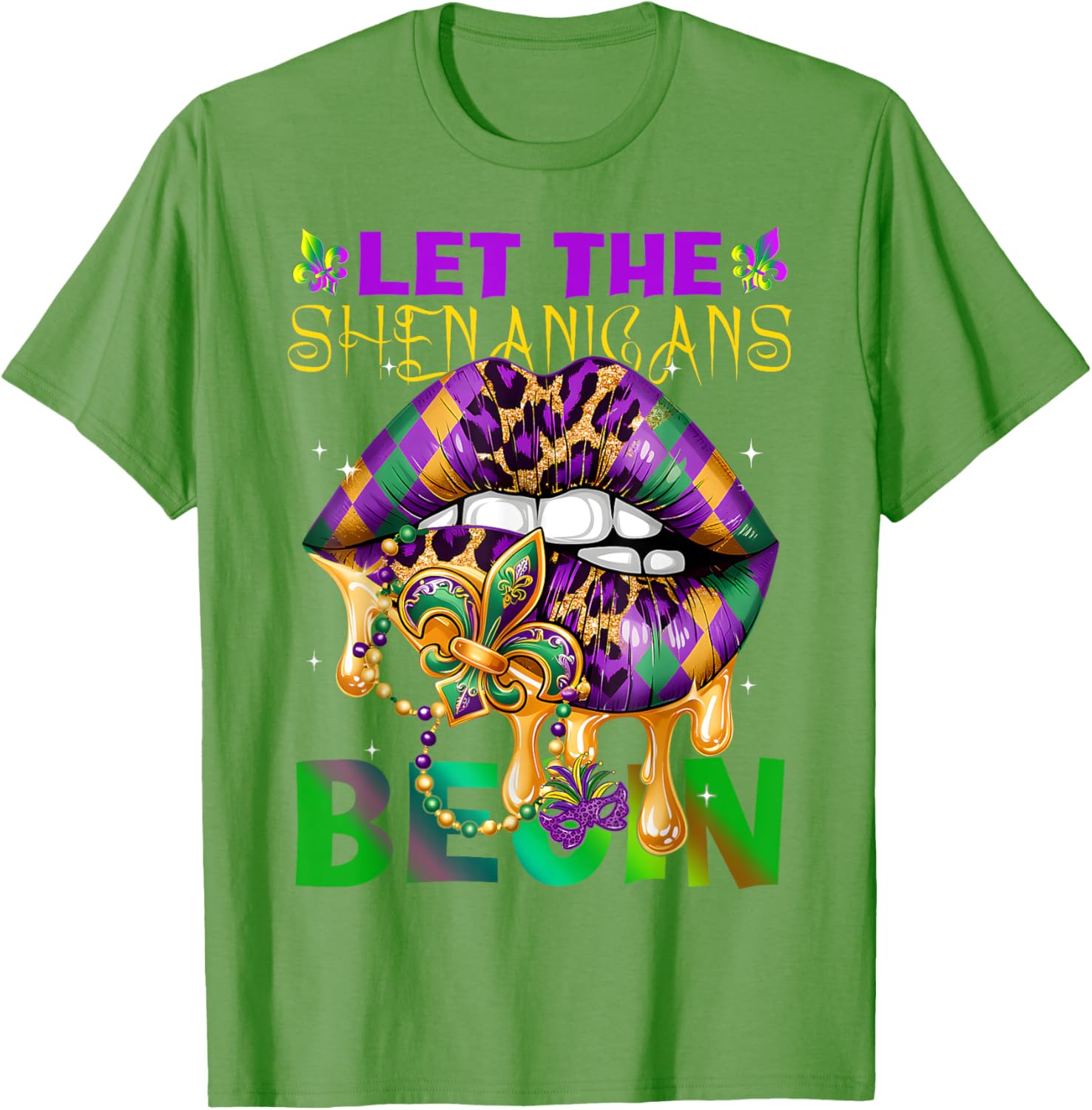 Let The Shenanigans Begin Mardi Gras T-Shirt for Kids and Adults - 21
