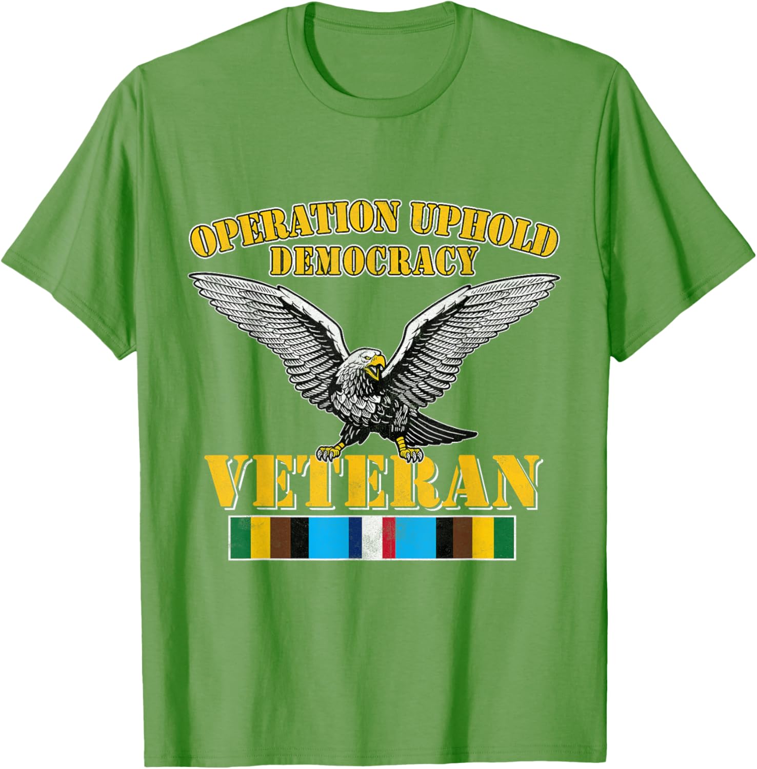 Veteran Operation Uphold Democracy Ribbon Haiti Vintage T-Shirt - 2