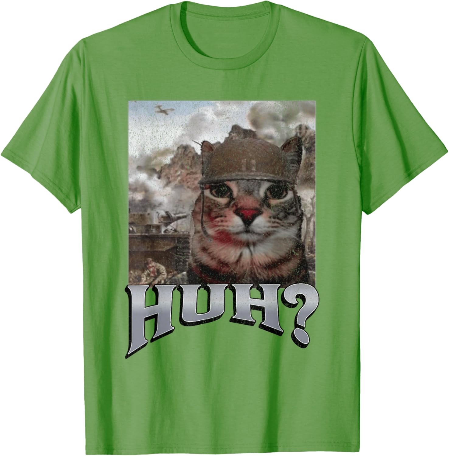 Funny Cat Meme T-Shirt for Men and Women - Huh? Graphic Tee - 25