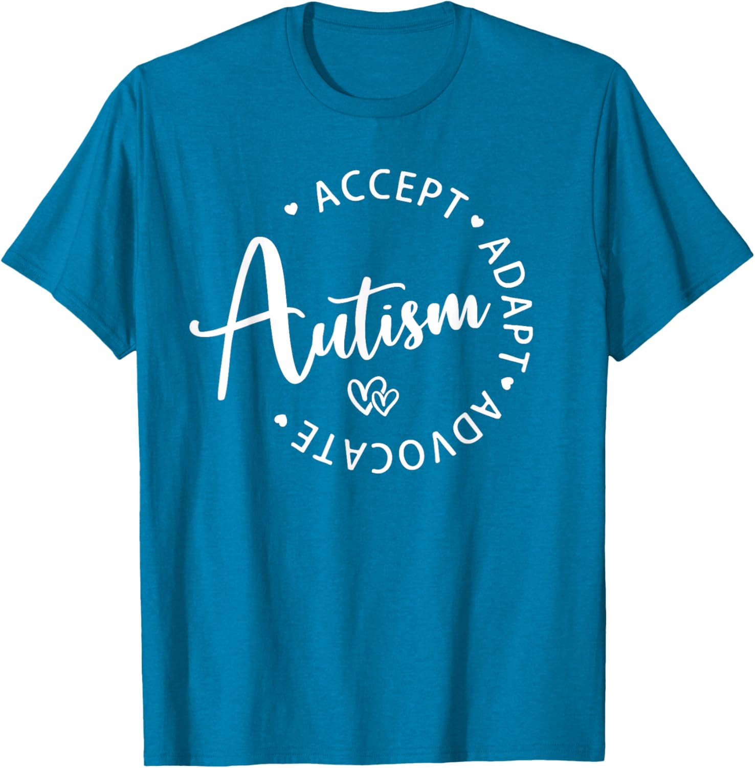 Autism Awareness T-Shirt for Kids - Accept Adapt Advocate Design - 5