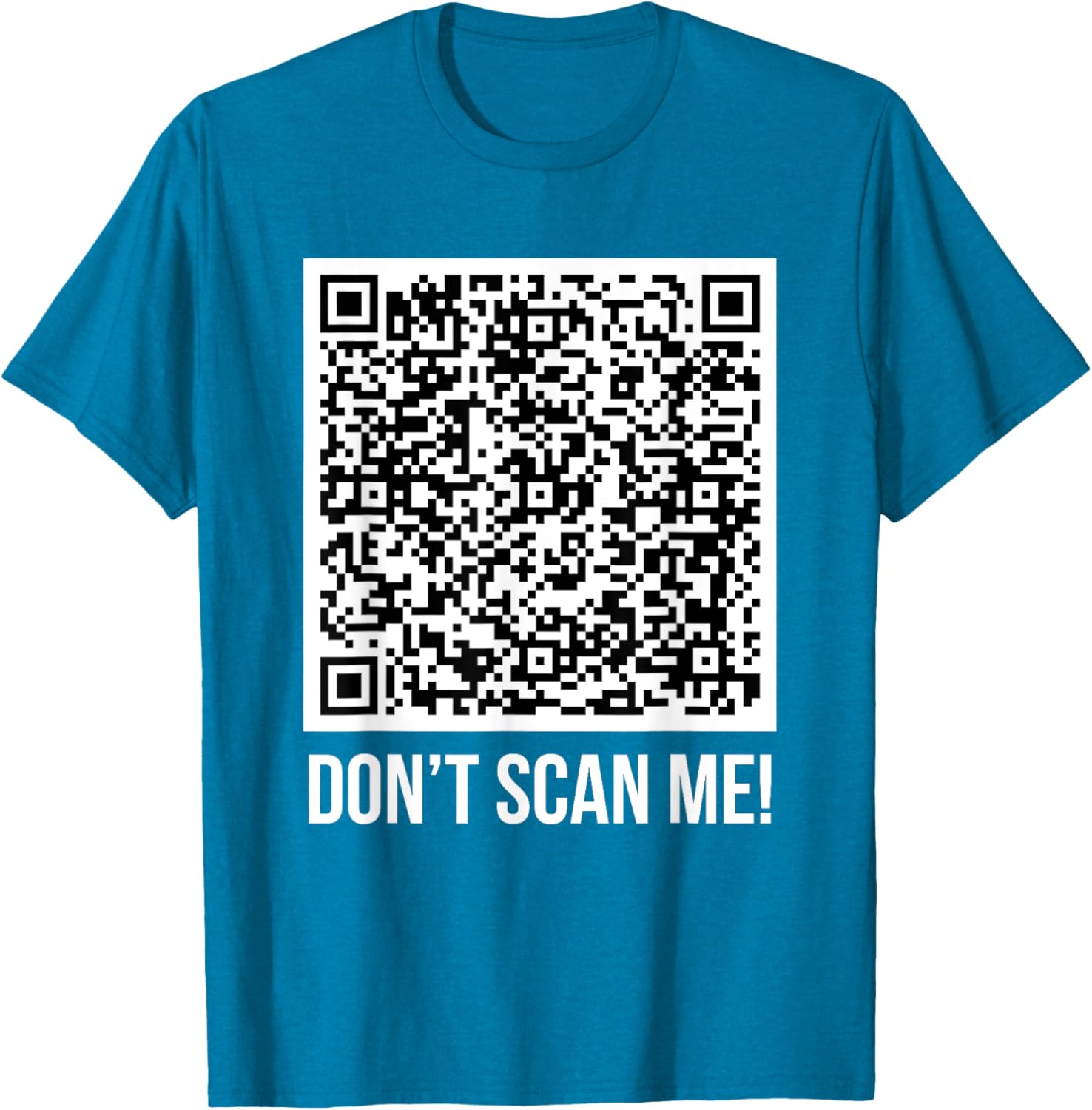 Funny Don't Scan Me QR Code Middle Finger Meme T-Shirt for Everyone - 20