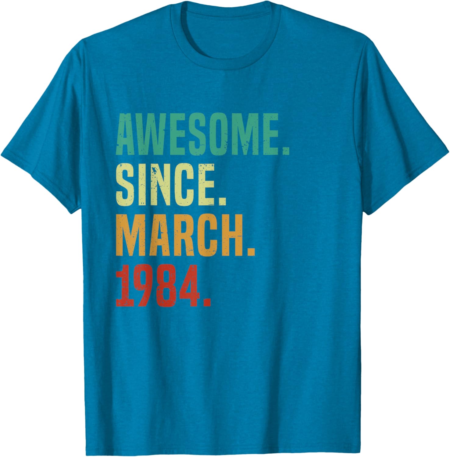 41 Years Awesome Since March 1984 Vintage 41st Birthday T-Shirt - 10