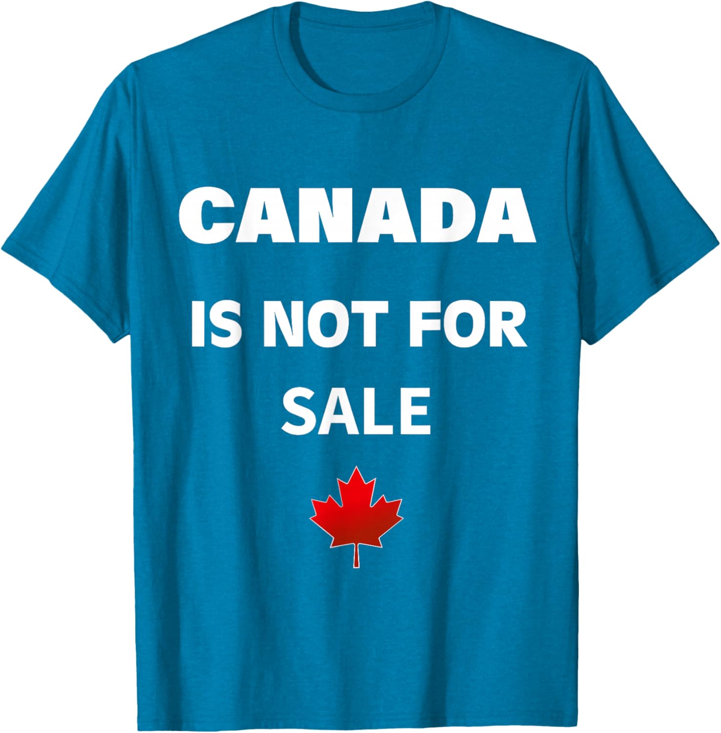 Proud Canadians T-Shirt - Canada Is Not For Sale, Unisex Black Tee - 2