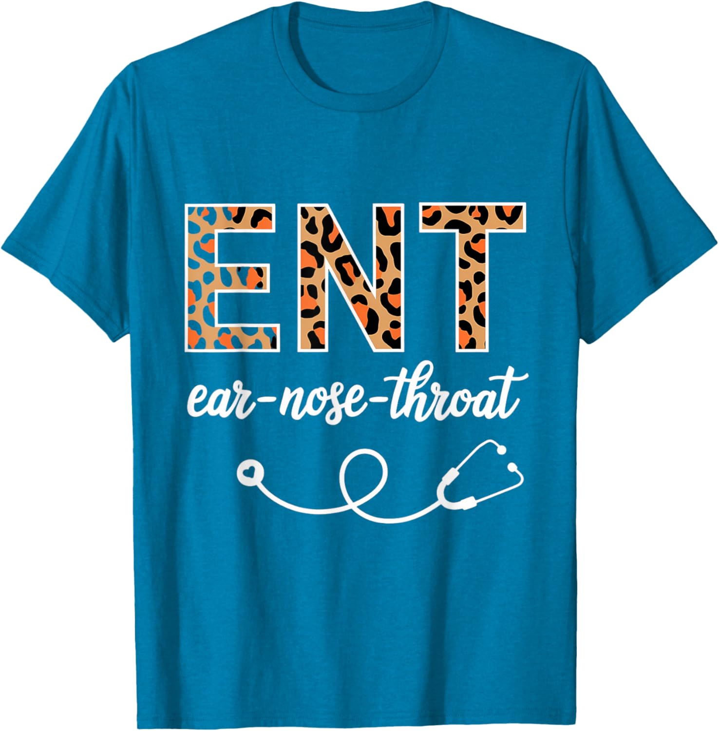 Leopard Print ENT T-Shirt for Otolaryngologists and Ear Nose Throat Lovers - 14