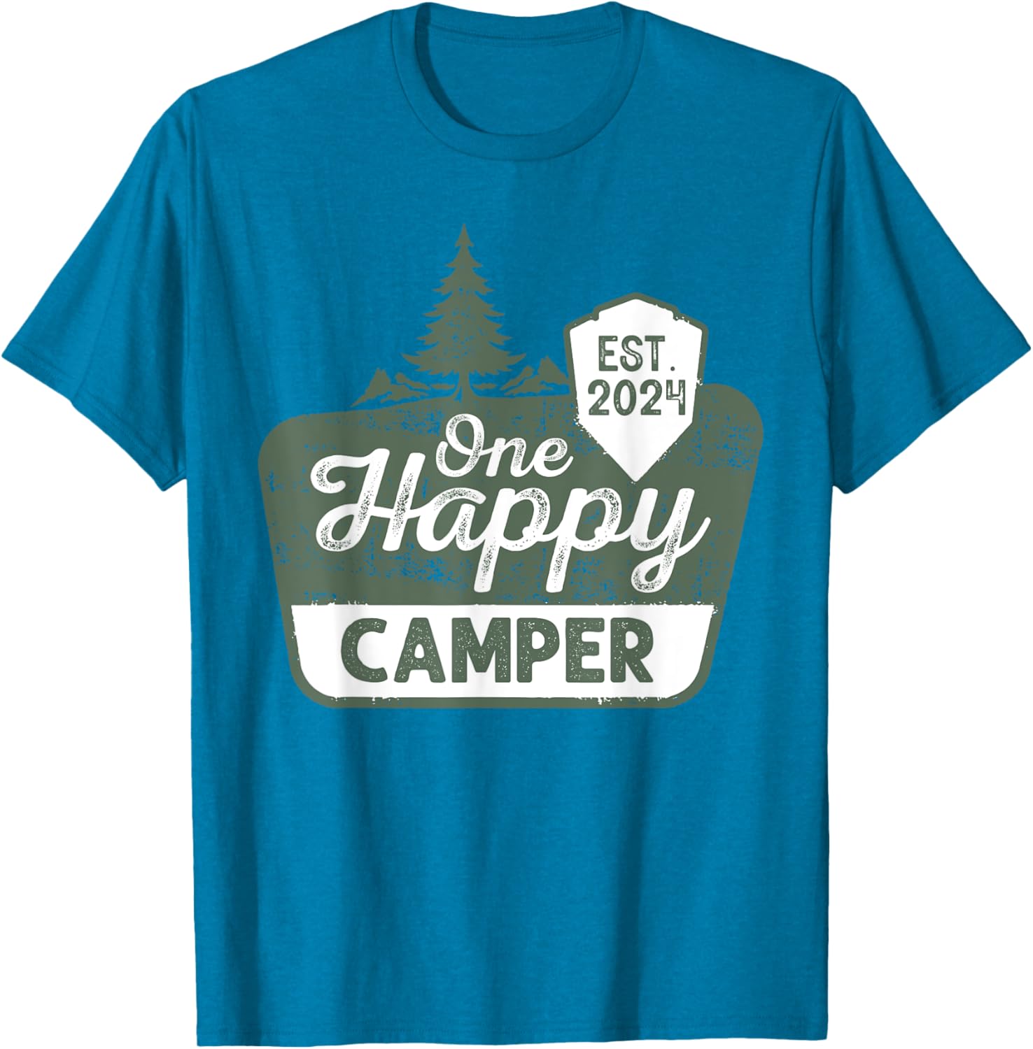 One Happy Camper Matching Family Birthday T-Shirt for Fun Celebrations - 14