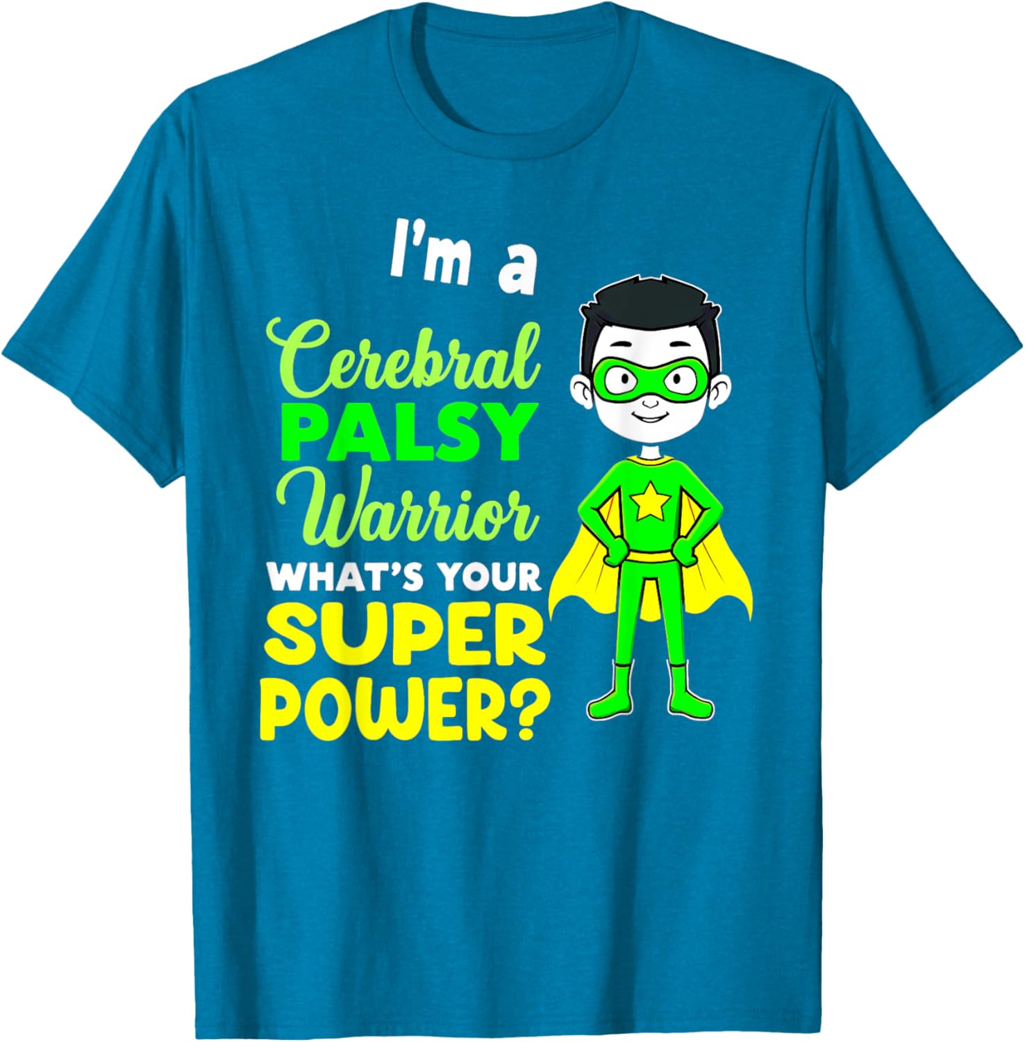 Kids Cerebral Palsy Warrior T-Shirt for Awareness and Support - 12