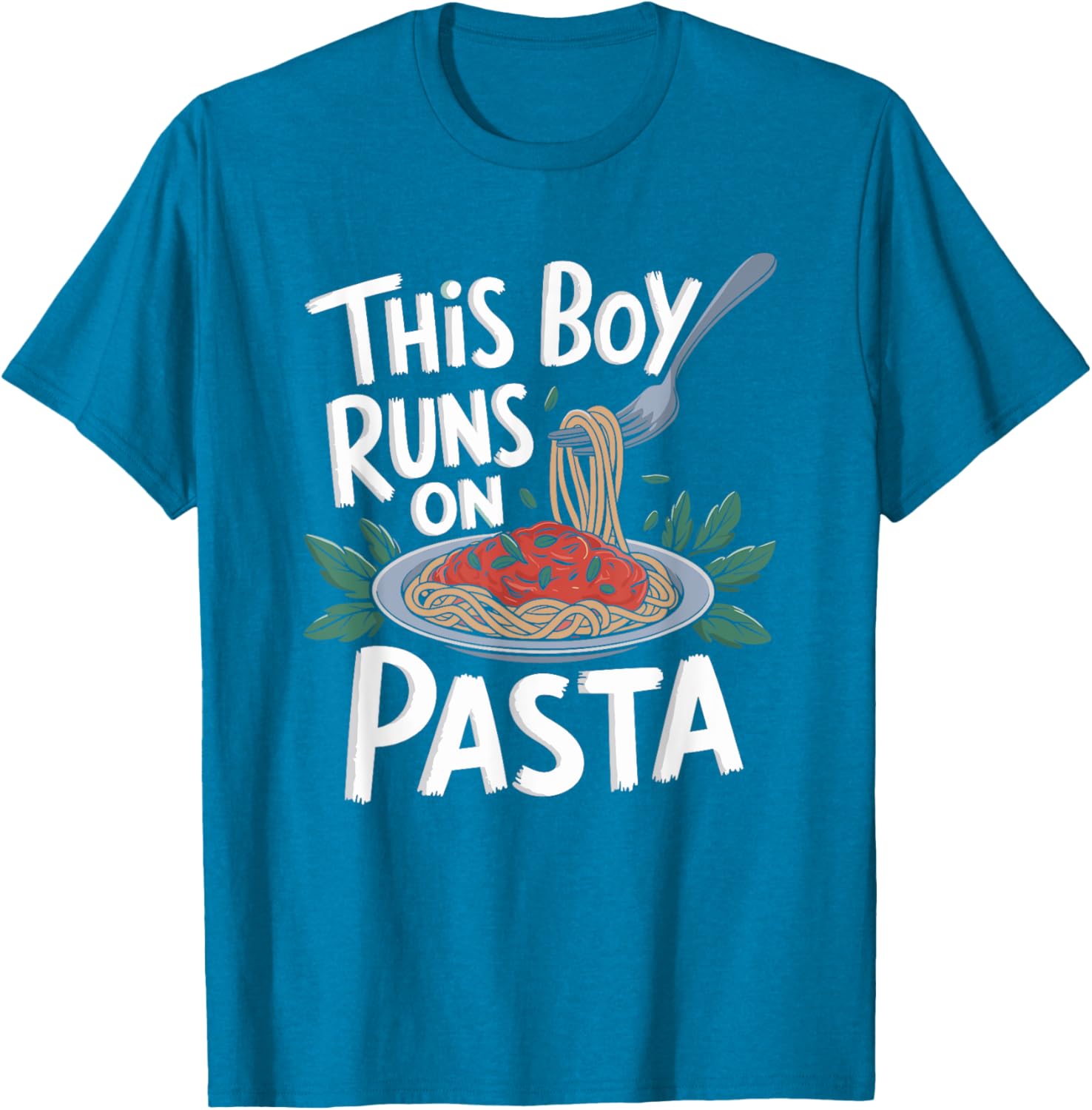 This Boy Runs On Pasta T-Shirt for Italian Spaghetti Lovers - 5