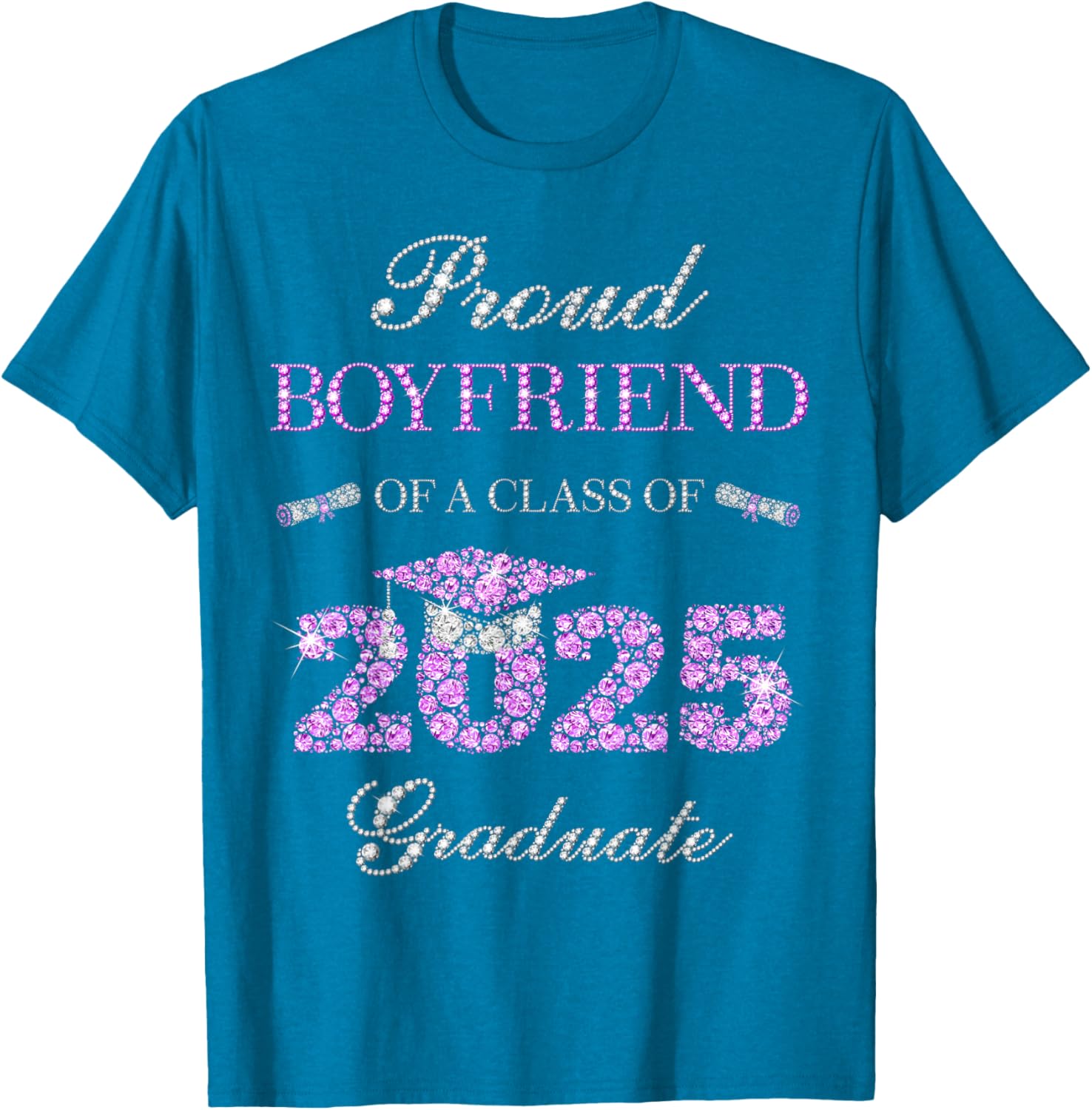 Proud Boyfriend of Class of 2025 Graduate T-Shirt for Celebrating Success - 7